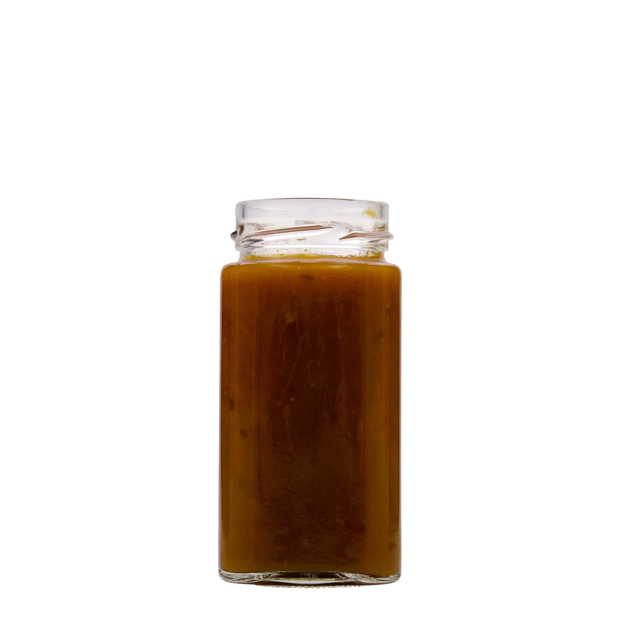 314 ml Verre carré 'Funny', ouverture : Deep-Twist-Off (DTO 58)