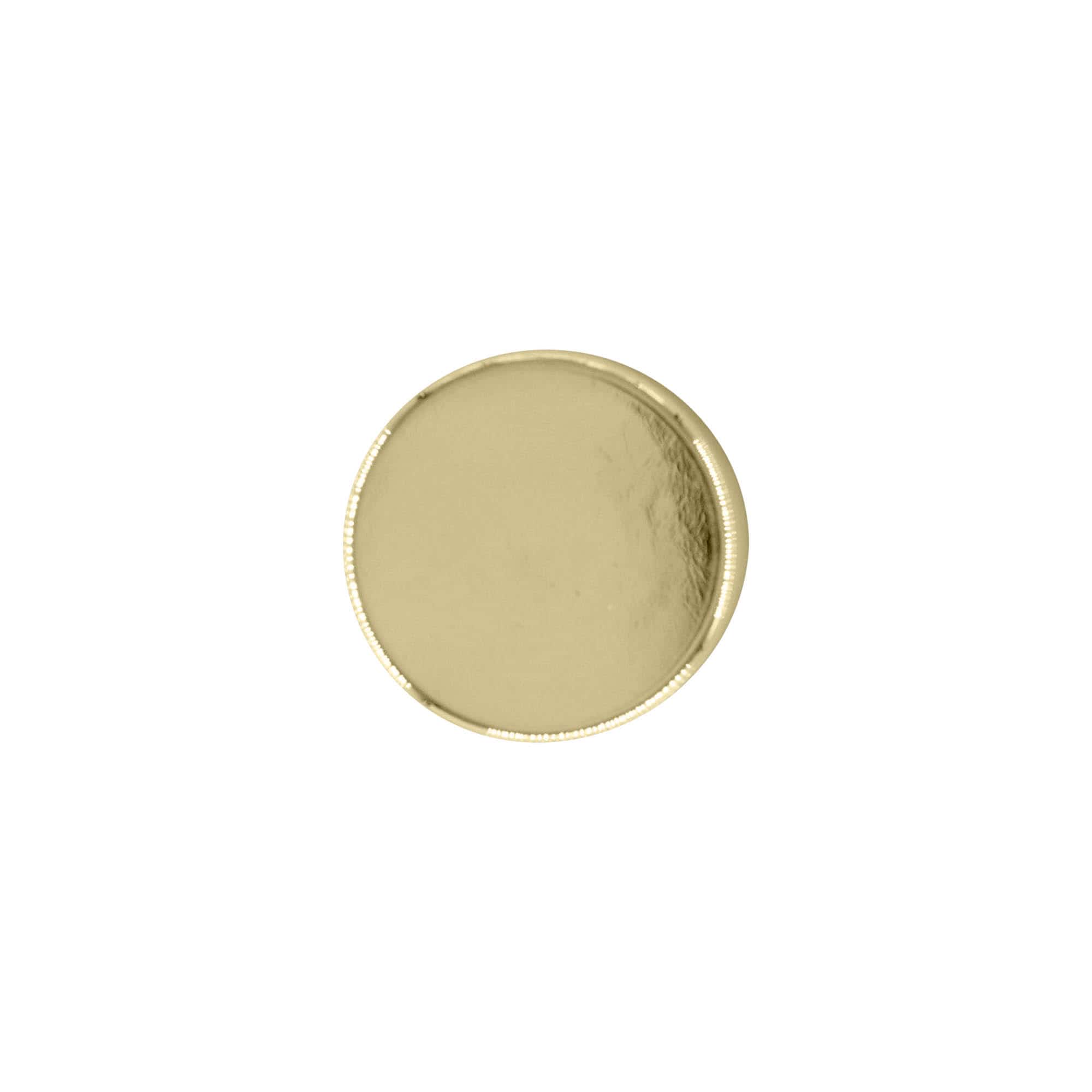 Bouchon à vis, plastique ABS, doré, pour ouverture : GPI 28/400