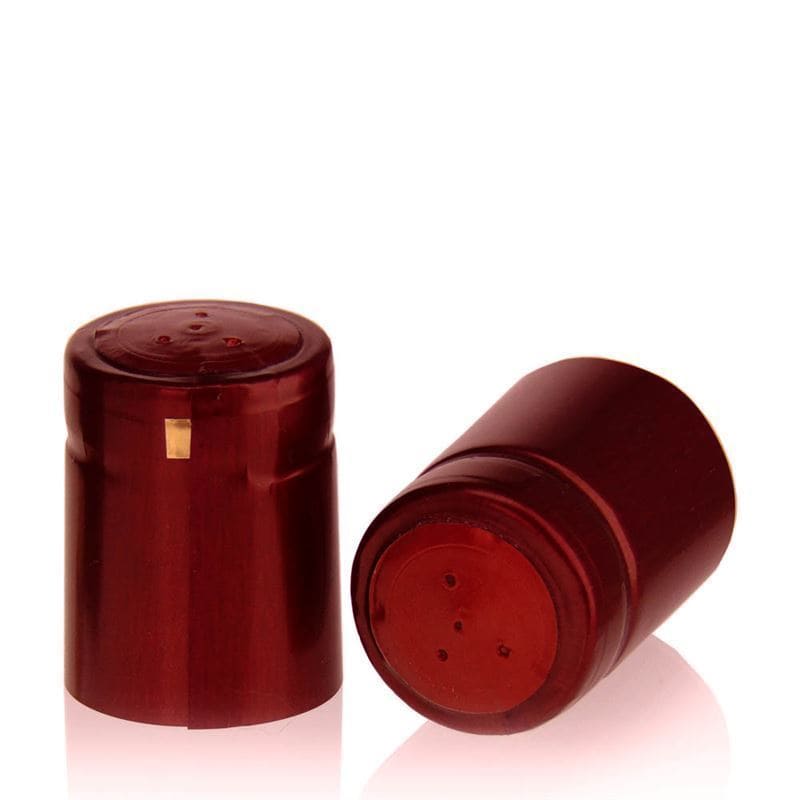 Capsule thermo-rétractable 32x41, plastique PVC, rouge bordeaux