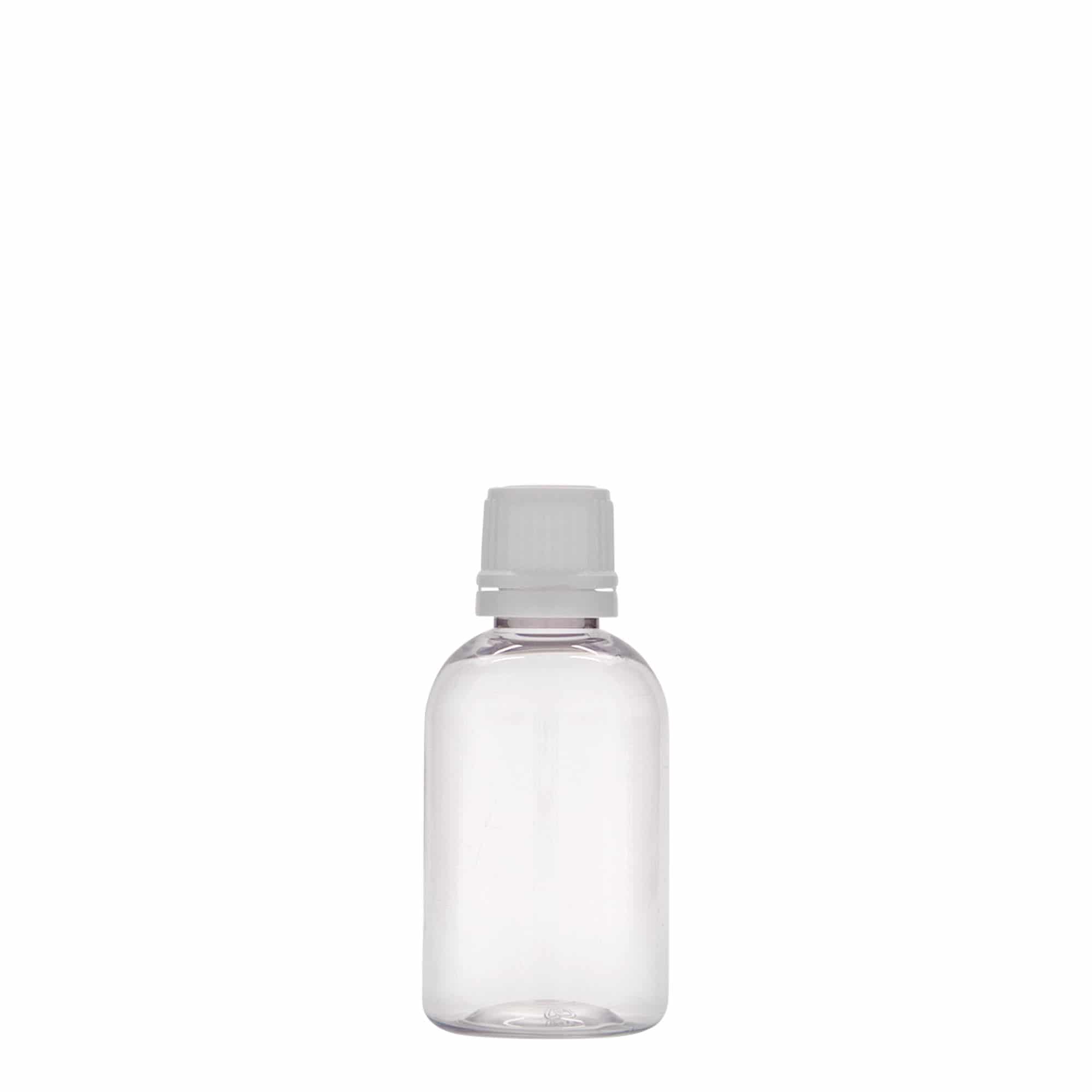 Flacon médical PET 50 ml 'Easy Living', plastique, ouverture : DIN 18