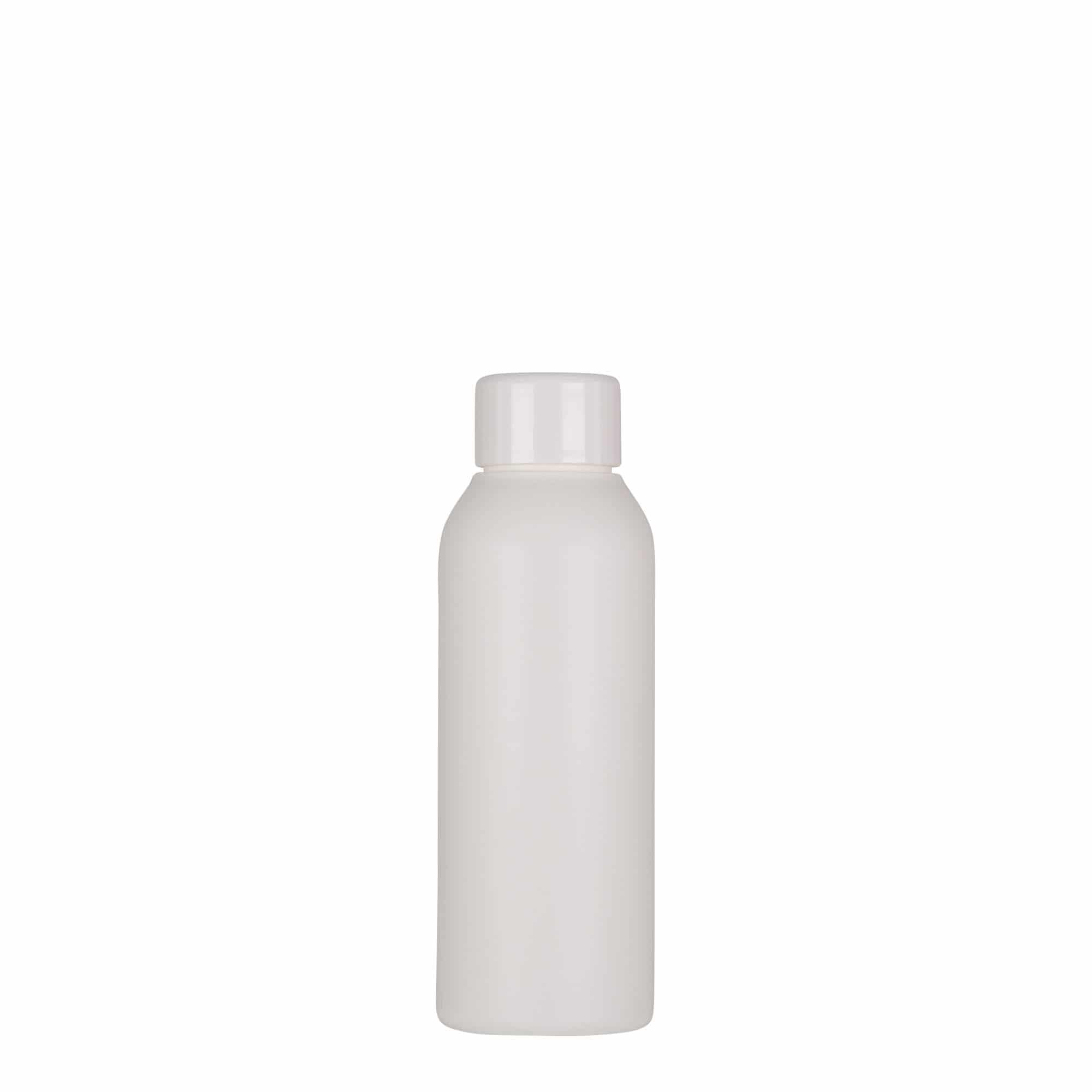 Bouteille en plastique 100 ml 'Tuffy', PEHD, blanche, col : GPI 24/410