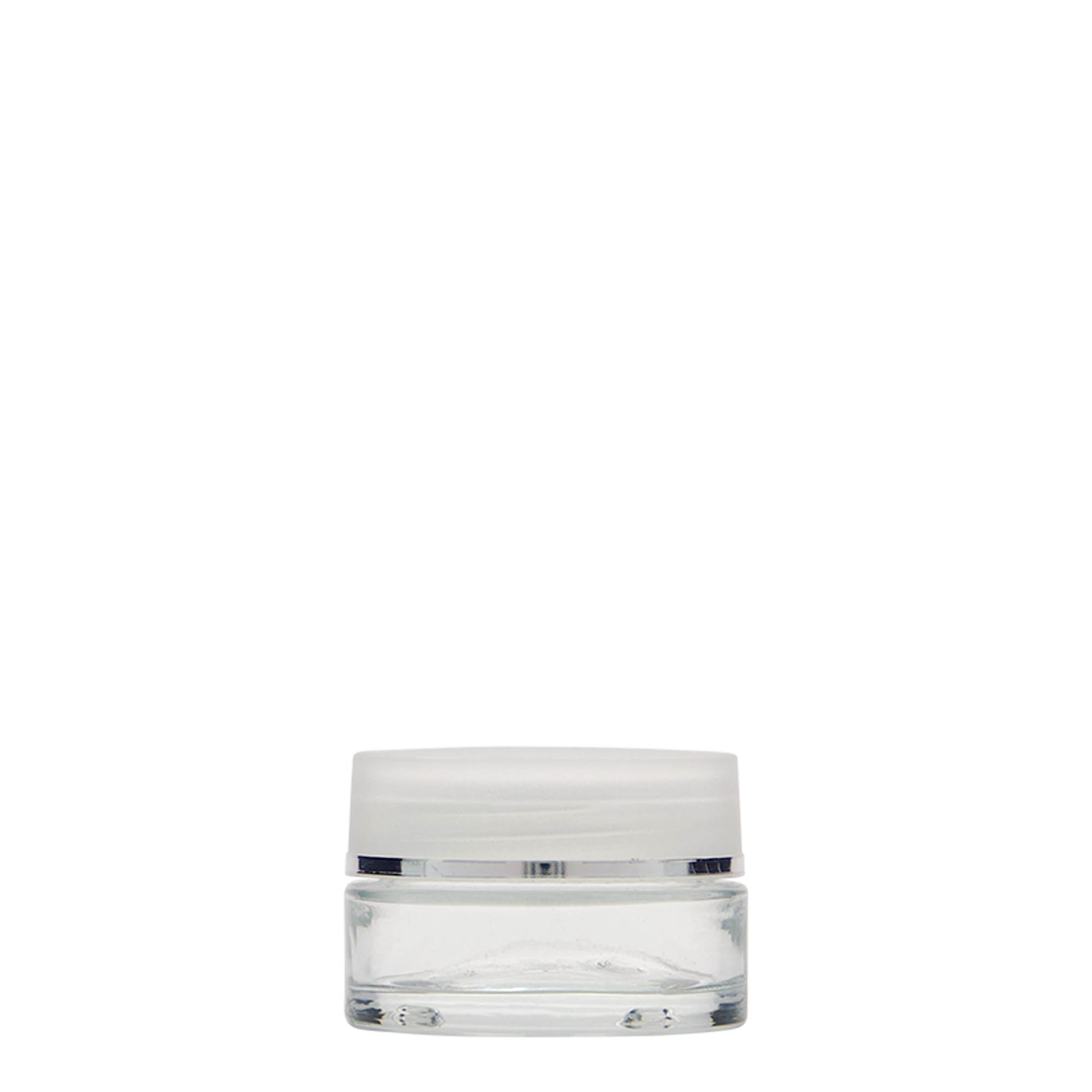 Pot de 15 ml « Clear Edition », verre, ouverture : bouchon à vis