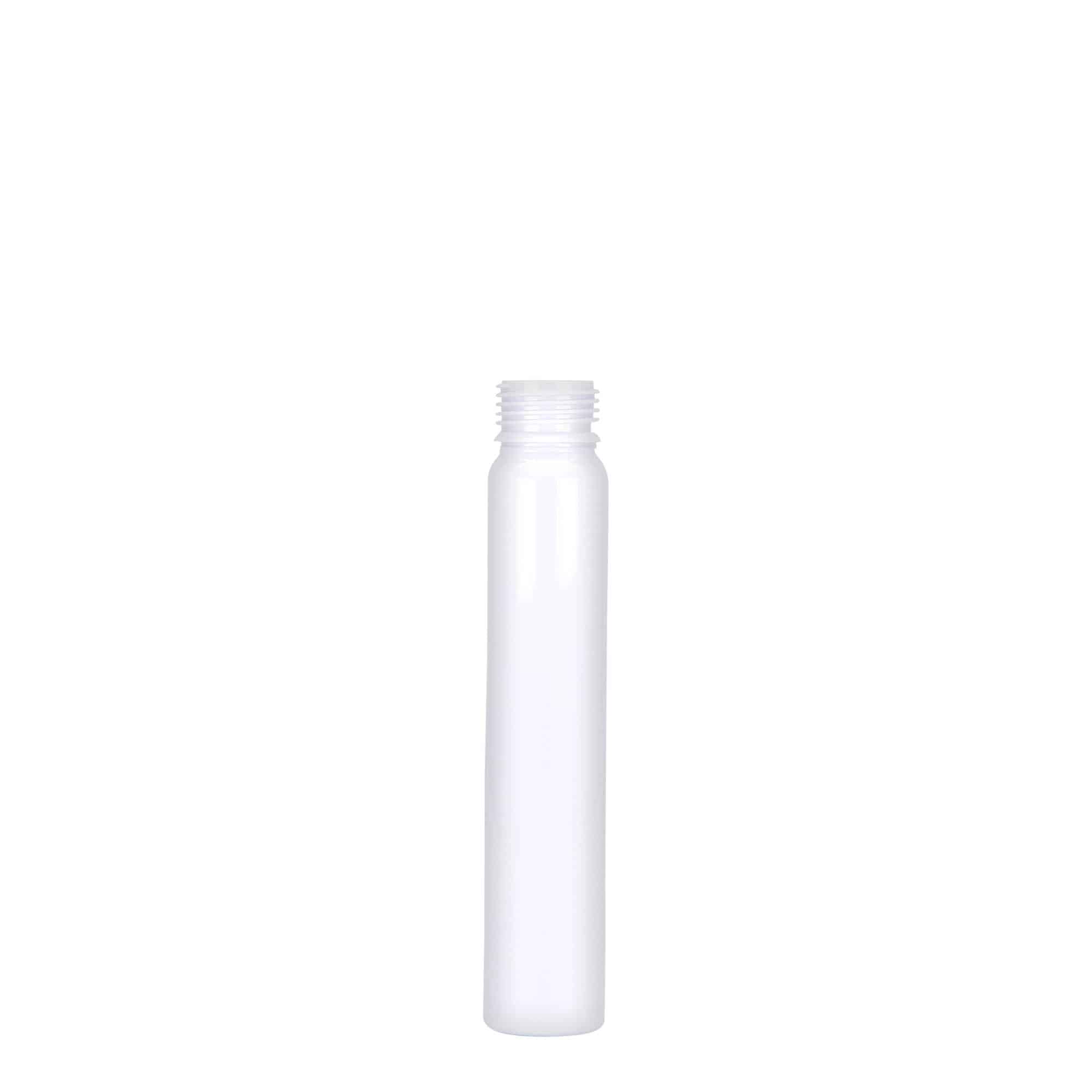 25 ml tube PET, plastique, blanc, ouverture : bouchon à vis