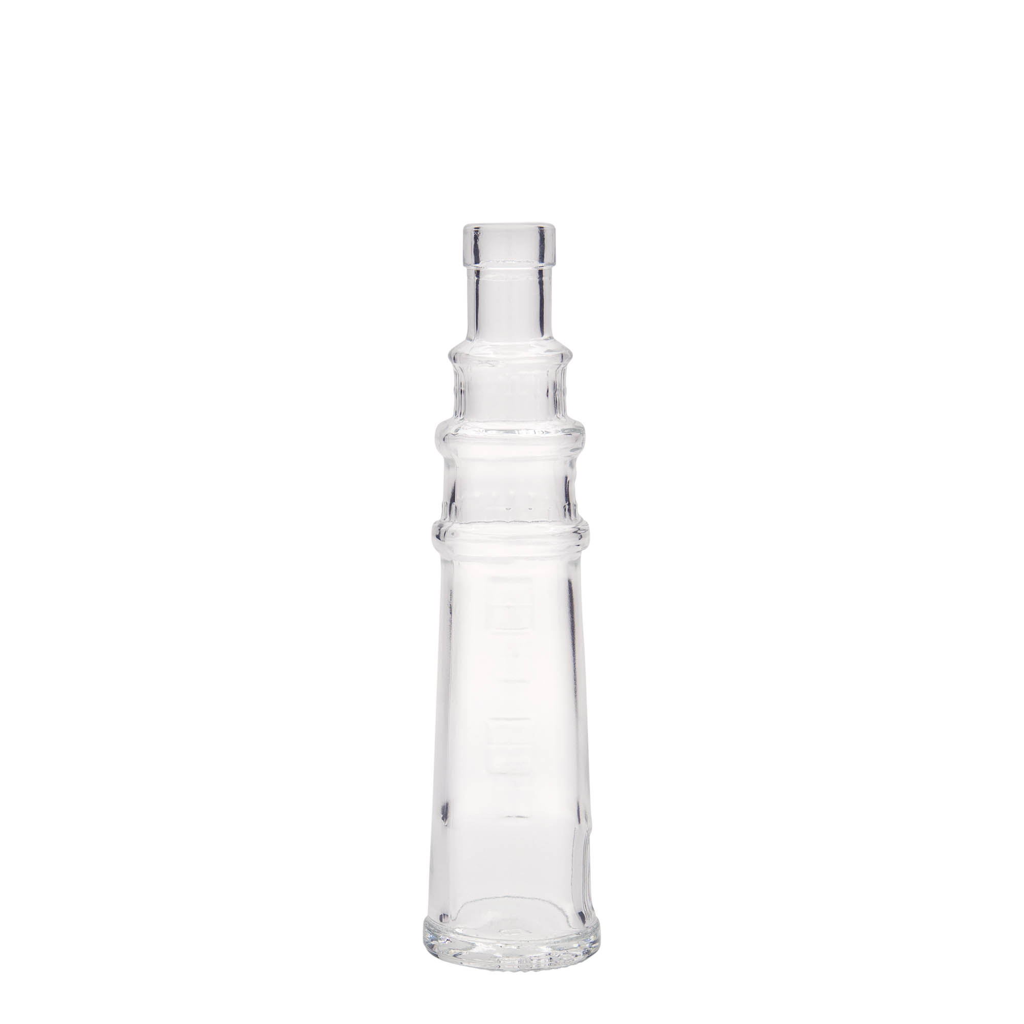 Flacon en verre 100 ml « Leuchtturm », ouverture : bouchon en liège Flacon en verre 100 ml « Leuchtturm », ouverture : bouchon en liège