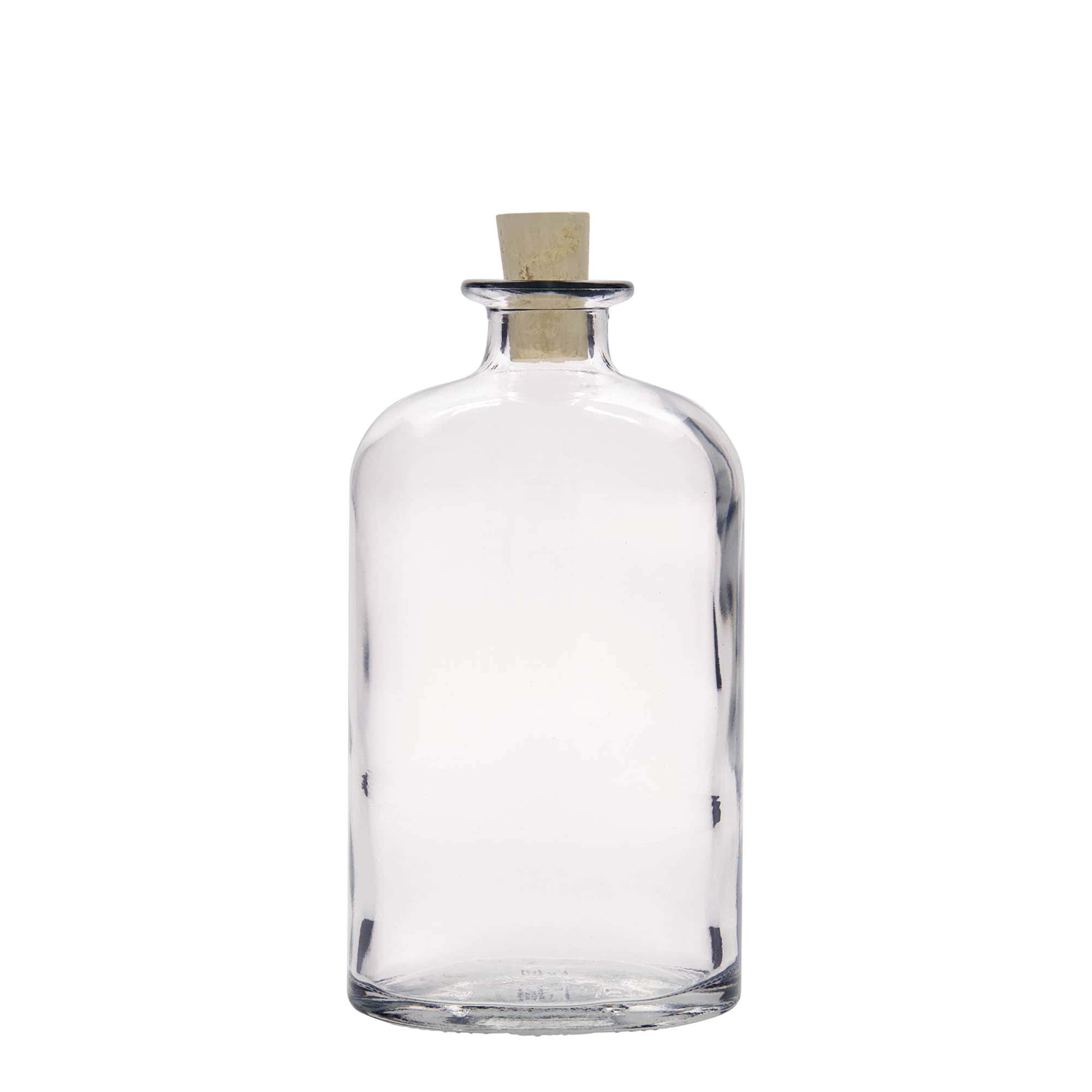 Bouteille en verre 500 ml « Dundee », ovale, ouverture : bouchon en liège