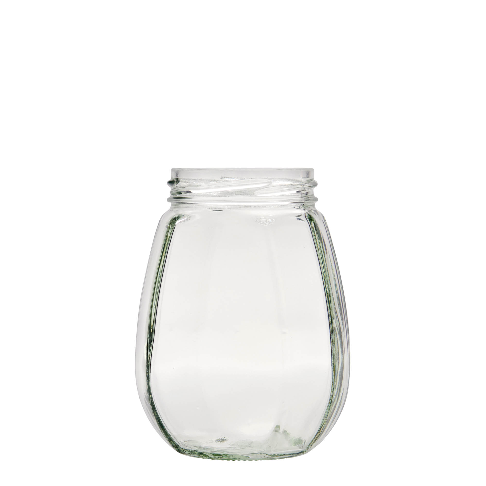 385 ml bocal décoratif, hexagonal, ouverture : Twist-Off (TO 63)