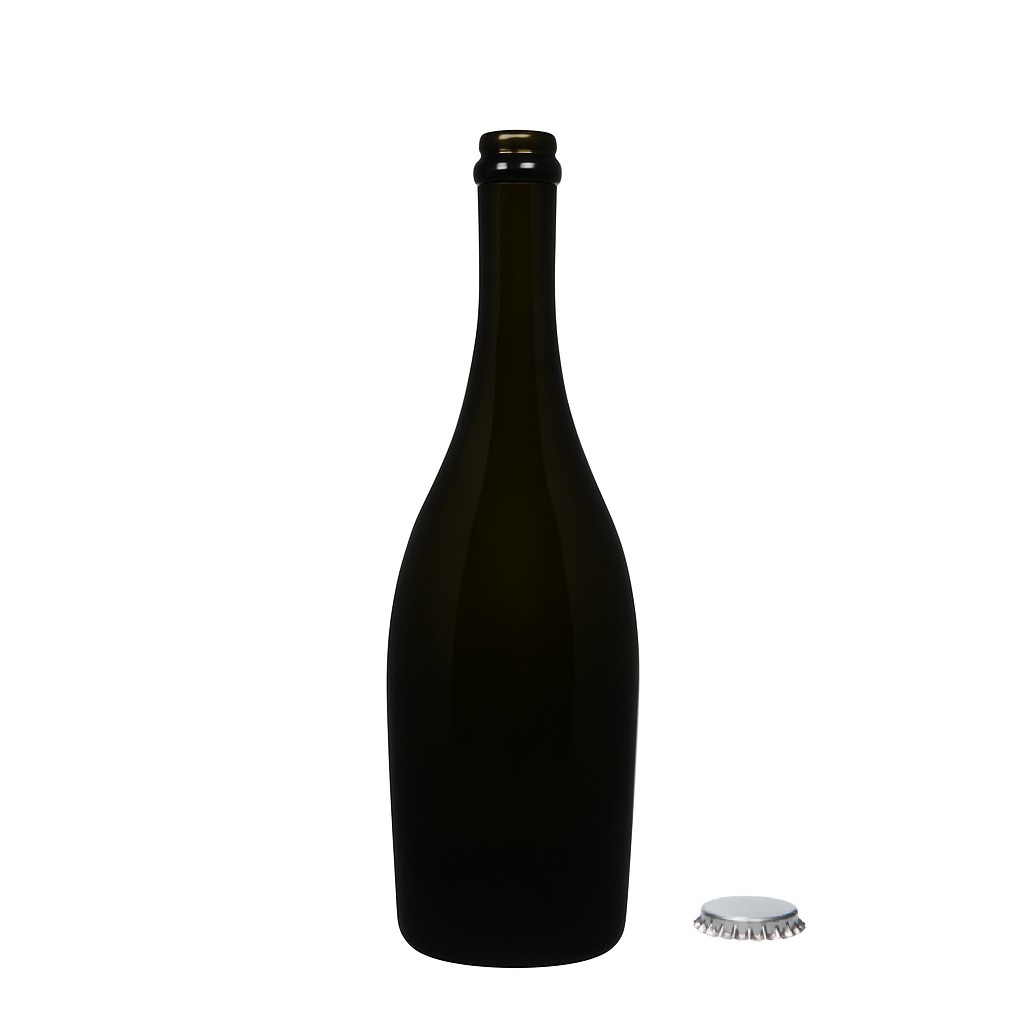 Bouteille de vin mousseux 750 ml « Carmen », verre, vert antique, ouverture : capsule couronne
