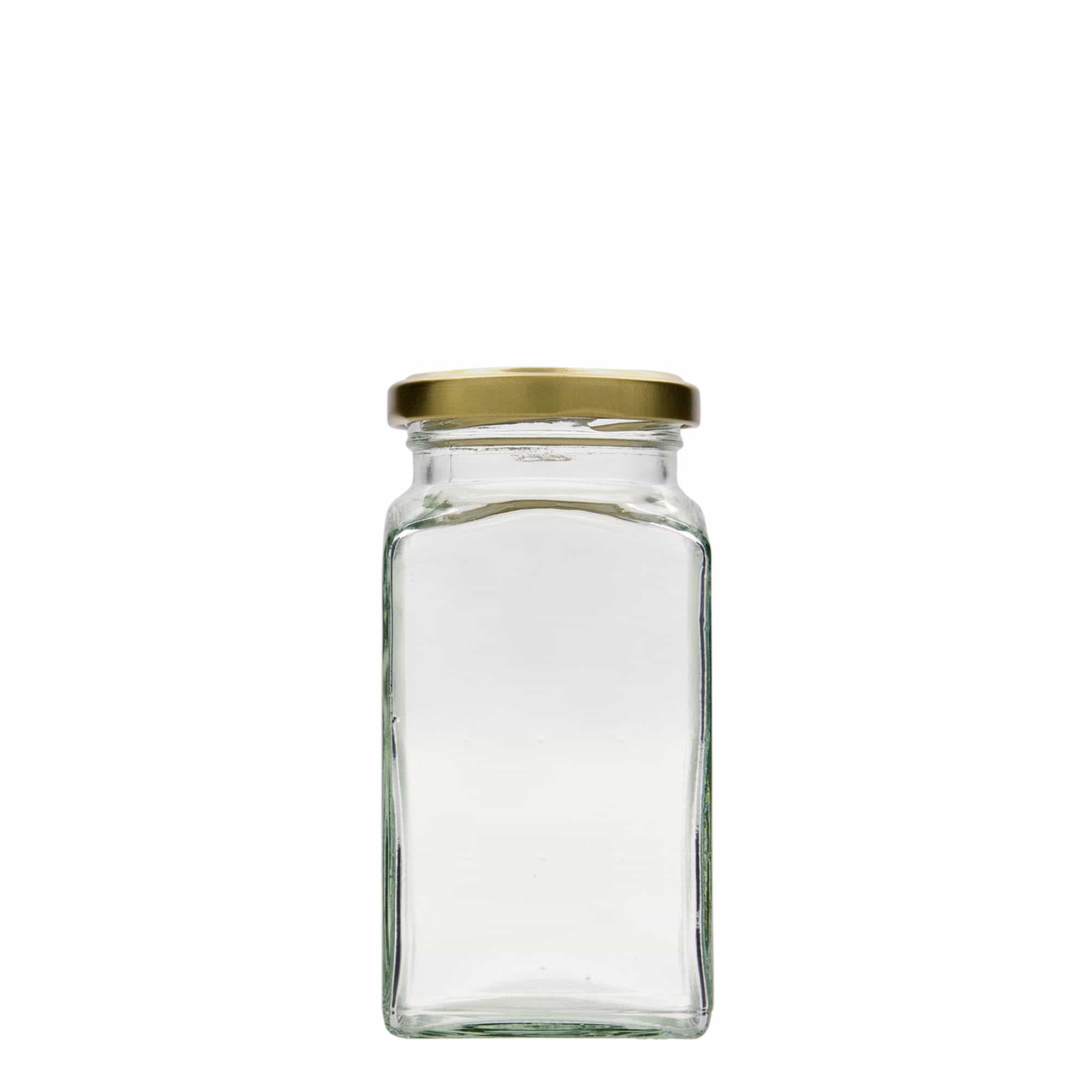 312 ml en verre carré, ouverture : Twist-Off (TO 58)