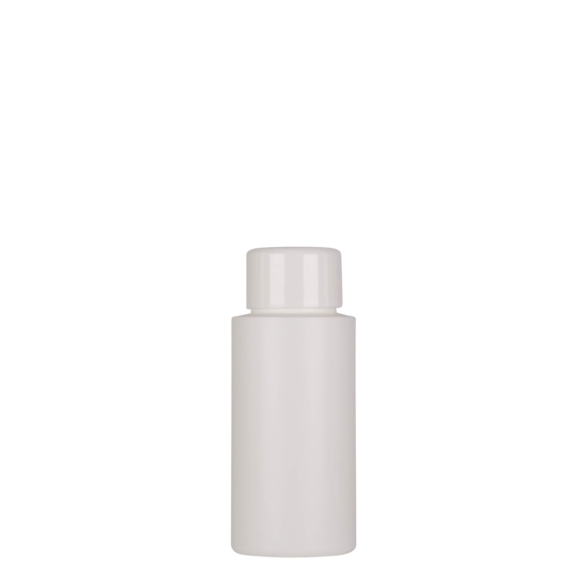 Flacon en plastique de 50 ml 'Pipe', PEHD vert, blanc, embouchure : 24/410 Flacon en plastique de 50 ml 'Pipe', PEHD vert, blanc, embouchure : 24/410