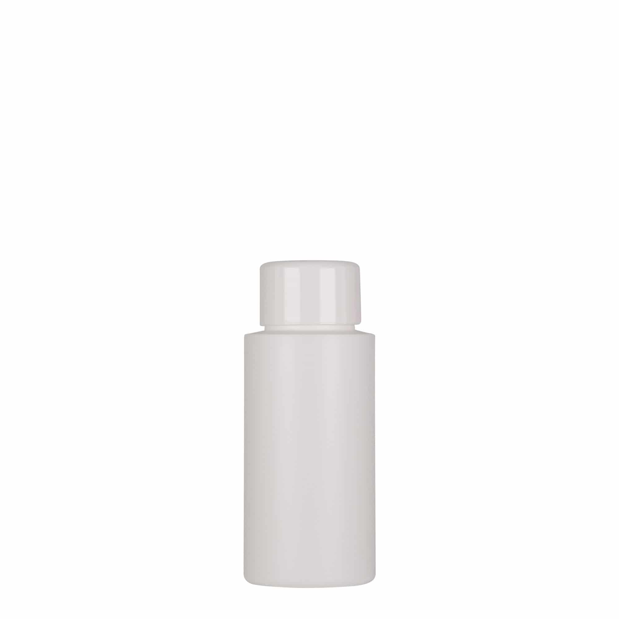 Flacon en plastique de 50 ml 'Pipe', PEHD vert, blanc, embouchure : 24/410