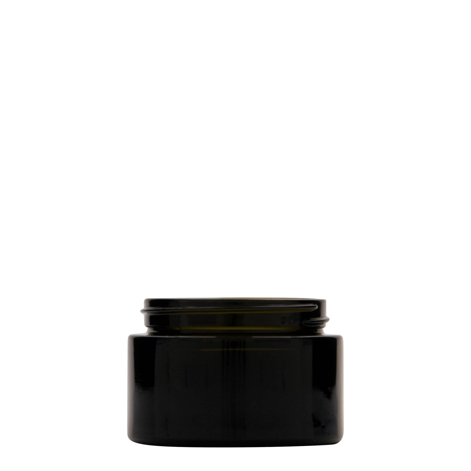 Pot de recyclage 50 ml 'Floria', verre, vert antique, ouverture : 58/400 Pot de recyclage 50 ml 'Floria', verre, vert antique, ouverture : 58/400