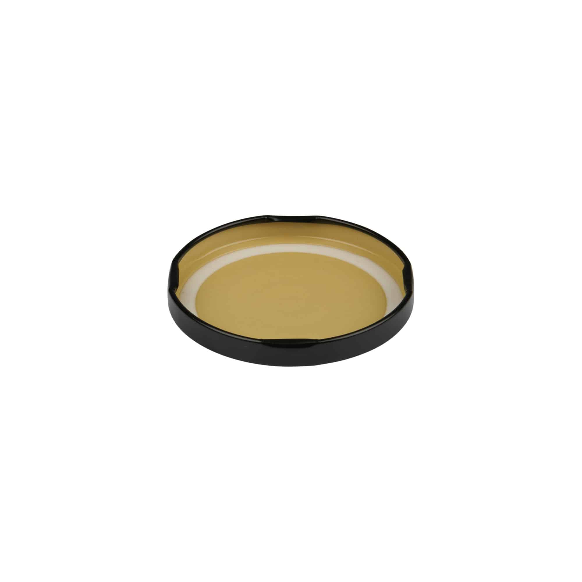 Couvercle Twist-Off, fer blanc, noir, pour bouchage: TO 66