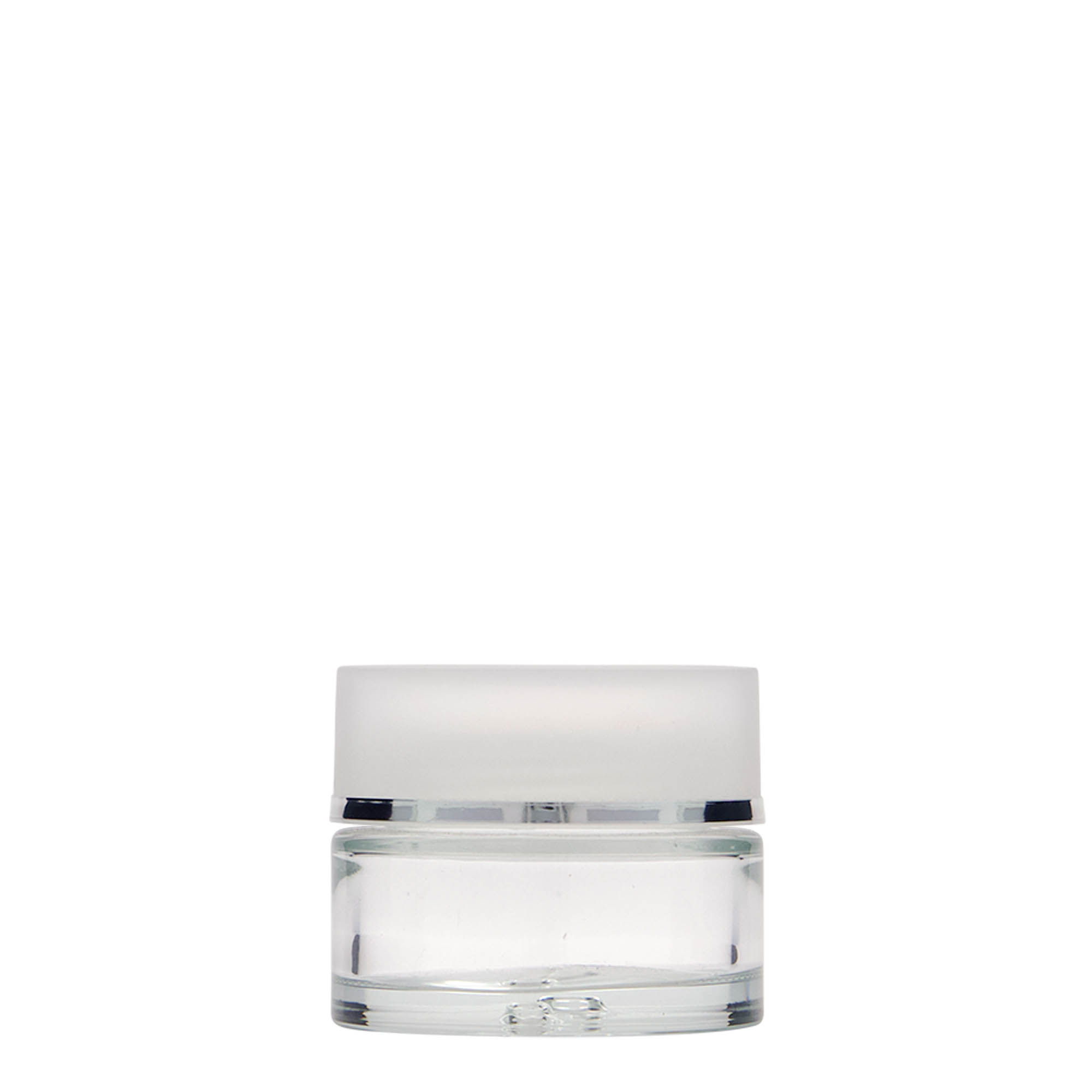 Pot de 30 ml « Clear Edition », verre, ouverture : fermeture à vis