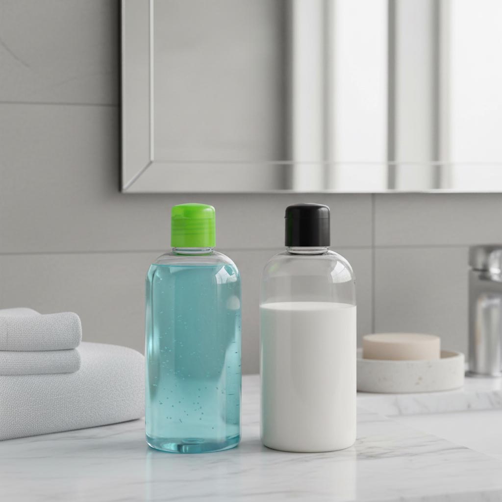 Bouchon à vis avec insert de seringue, plastique PP, noir, pour ouverture : 24/410