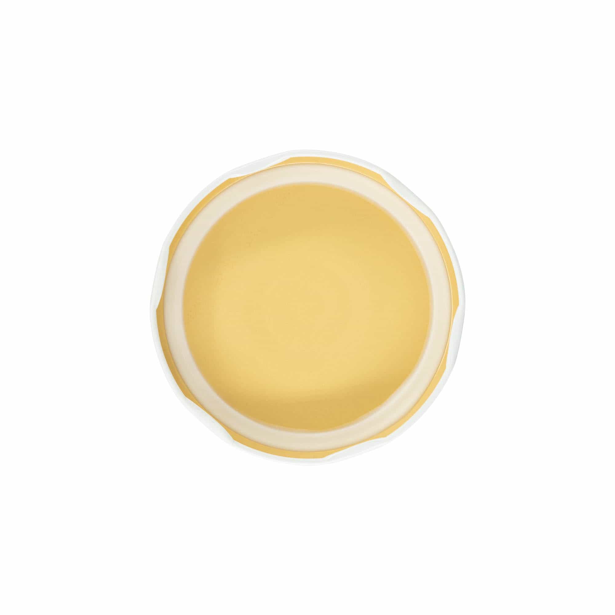 Bouchon à visser, tôle blanche, blanc, pour ouverture : TO 82
