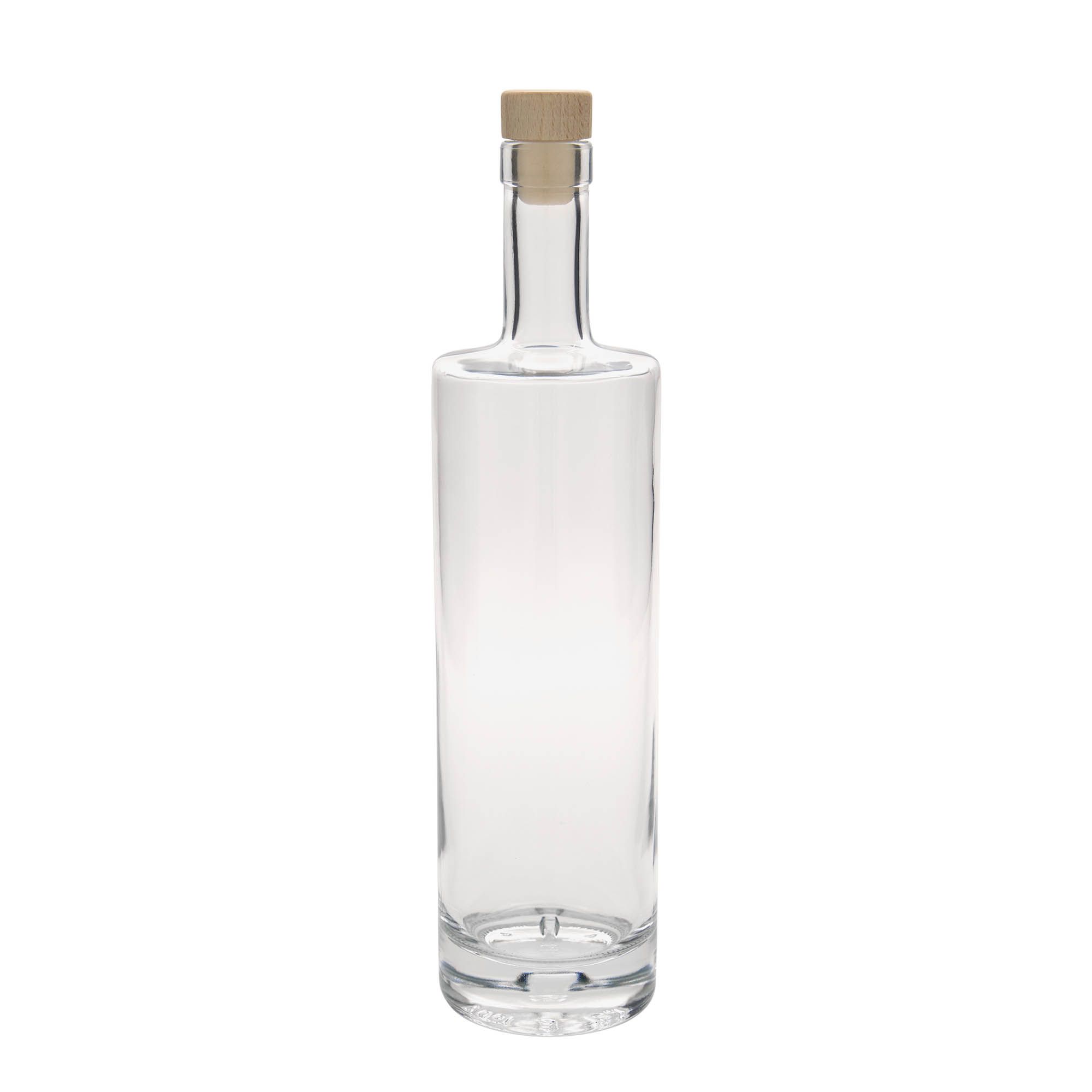 Bouteille en verre 700 ml 'Titano', ouverture : bouchon en liège Bouteille en verre 700 ml 'Titano', ouverture : bouchon en liège
