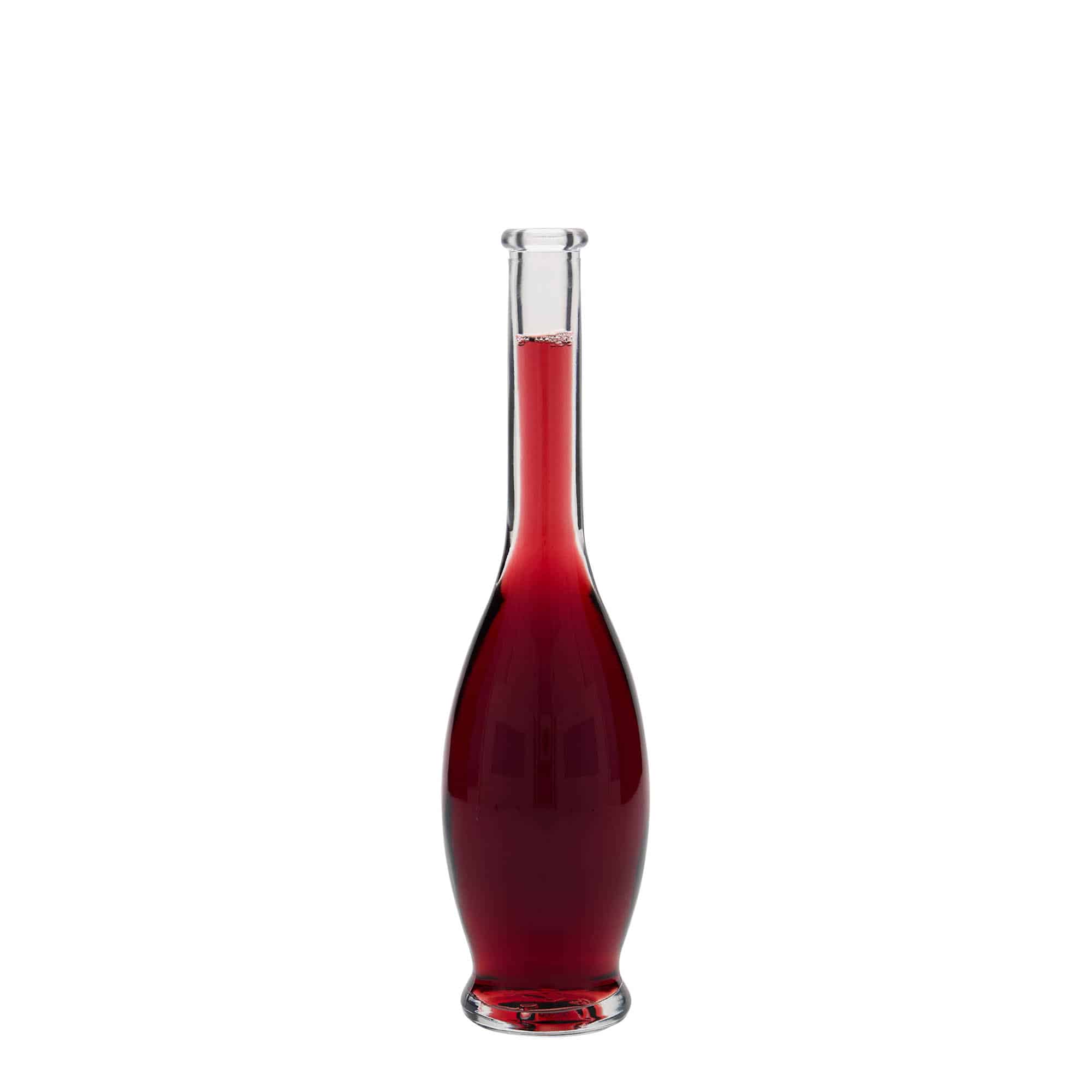 Flacon en verre 100 ml « Gina », ouverture : bouchon en liège