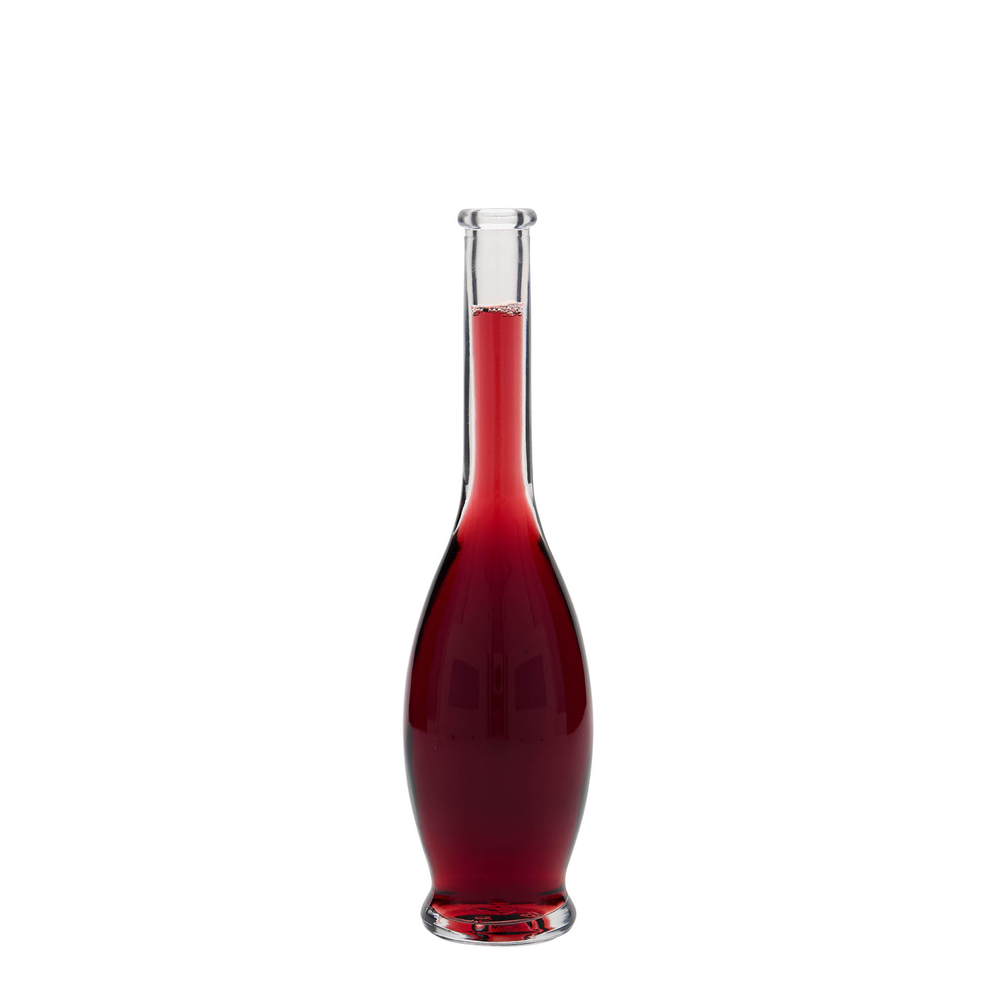 Flacon en verre 100 ml « Gina », ouverture : bouchon en liège