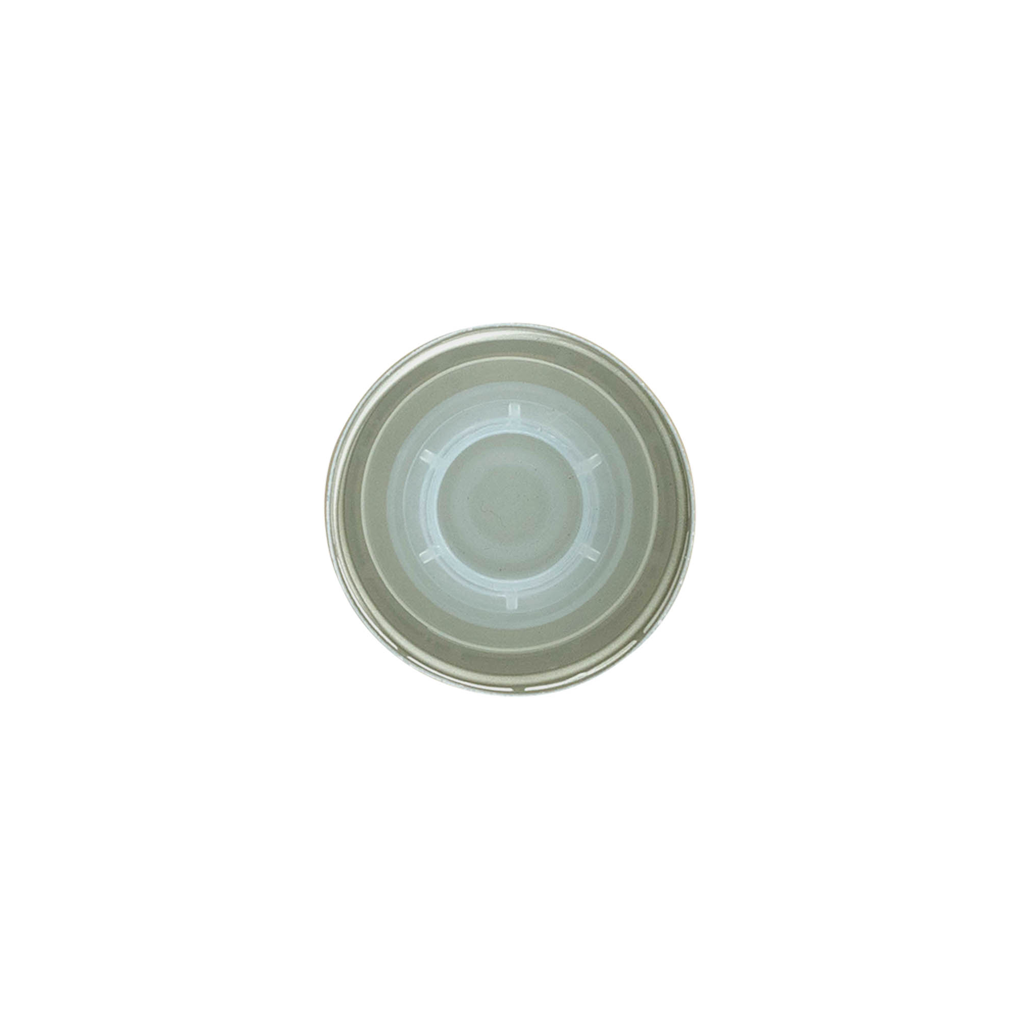 Bouchon à vis avec bec verseur, métal-plastique, doré, pour ouverture : PP 31,5