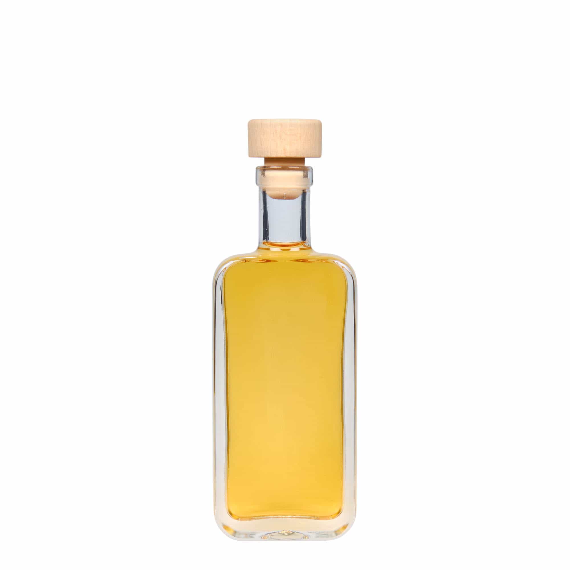 Bouteille en verre 100 ml 'Nice', rectangulaire, bouchage: bouchon