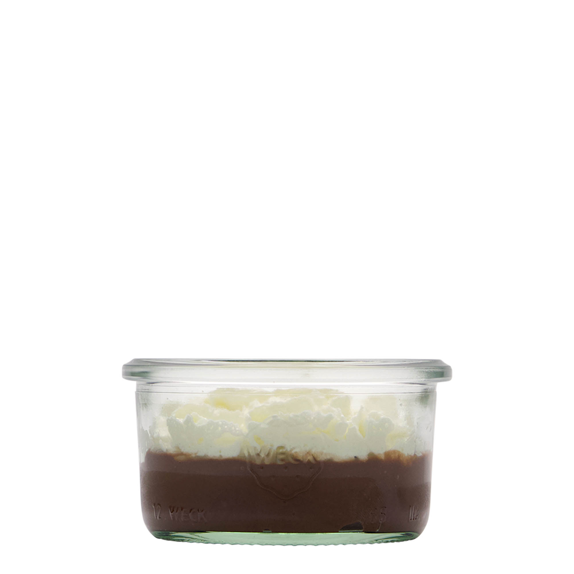 165 ml bocal WECK à paroi droite, ouverture : bord rond