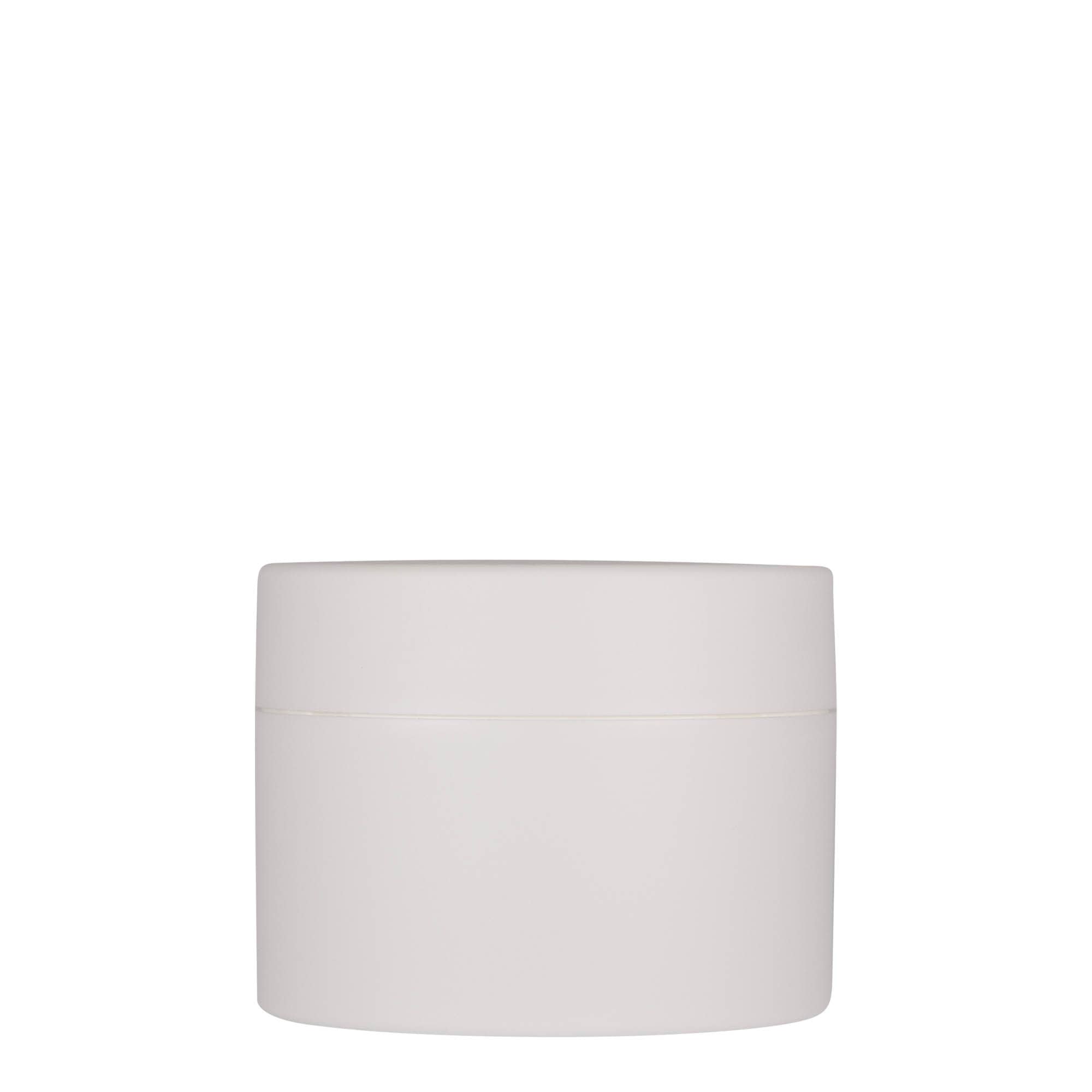 Boîte en plastique 250 ml 'Antonella', PP, blanche, bouchage: Bougage à vis