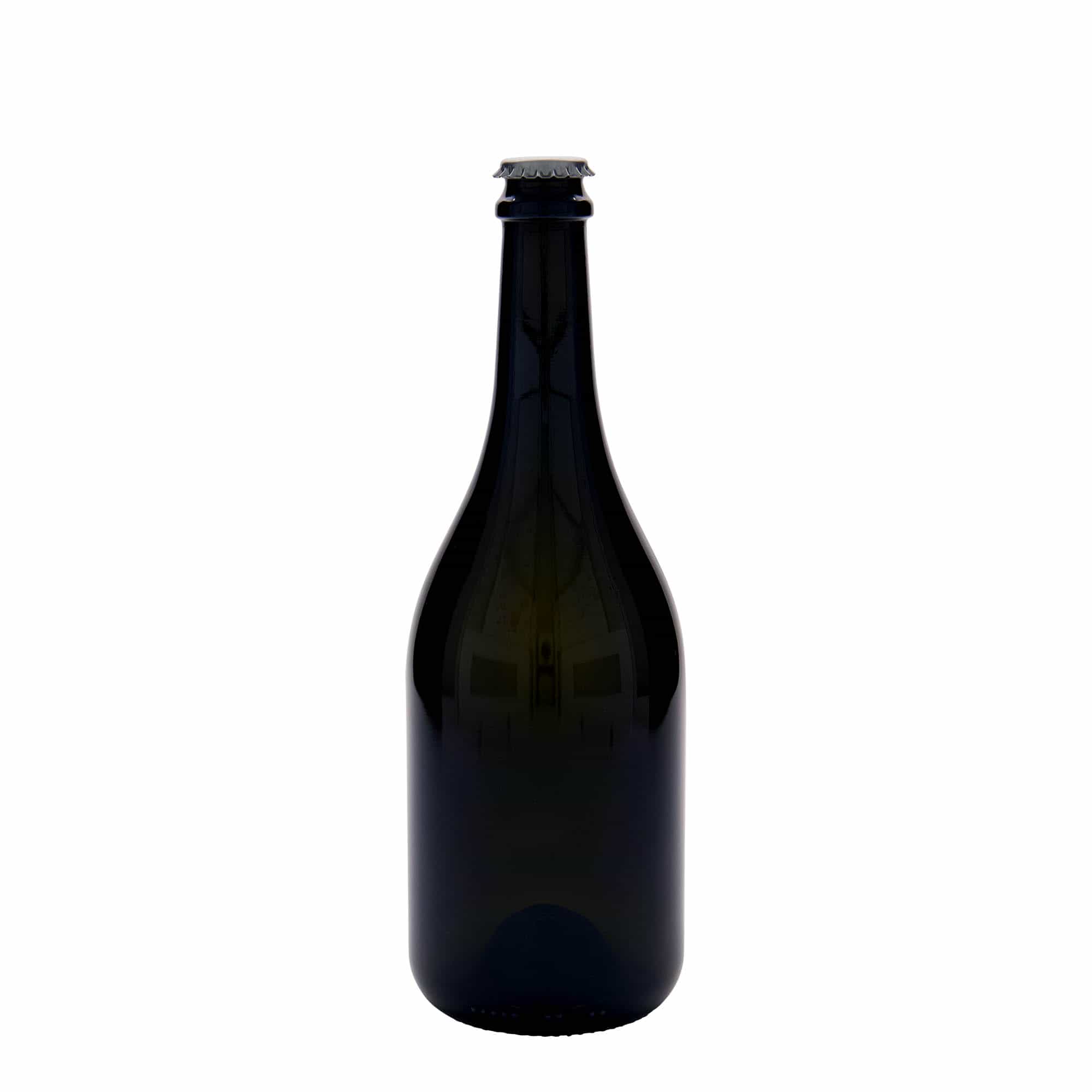 Bouteille de bière 750 ml 'Horta', verre, vert antique, ouverture : capsule couronne