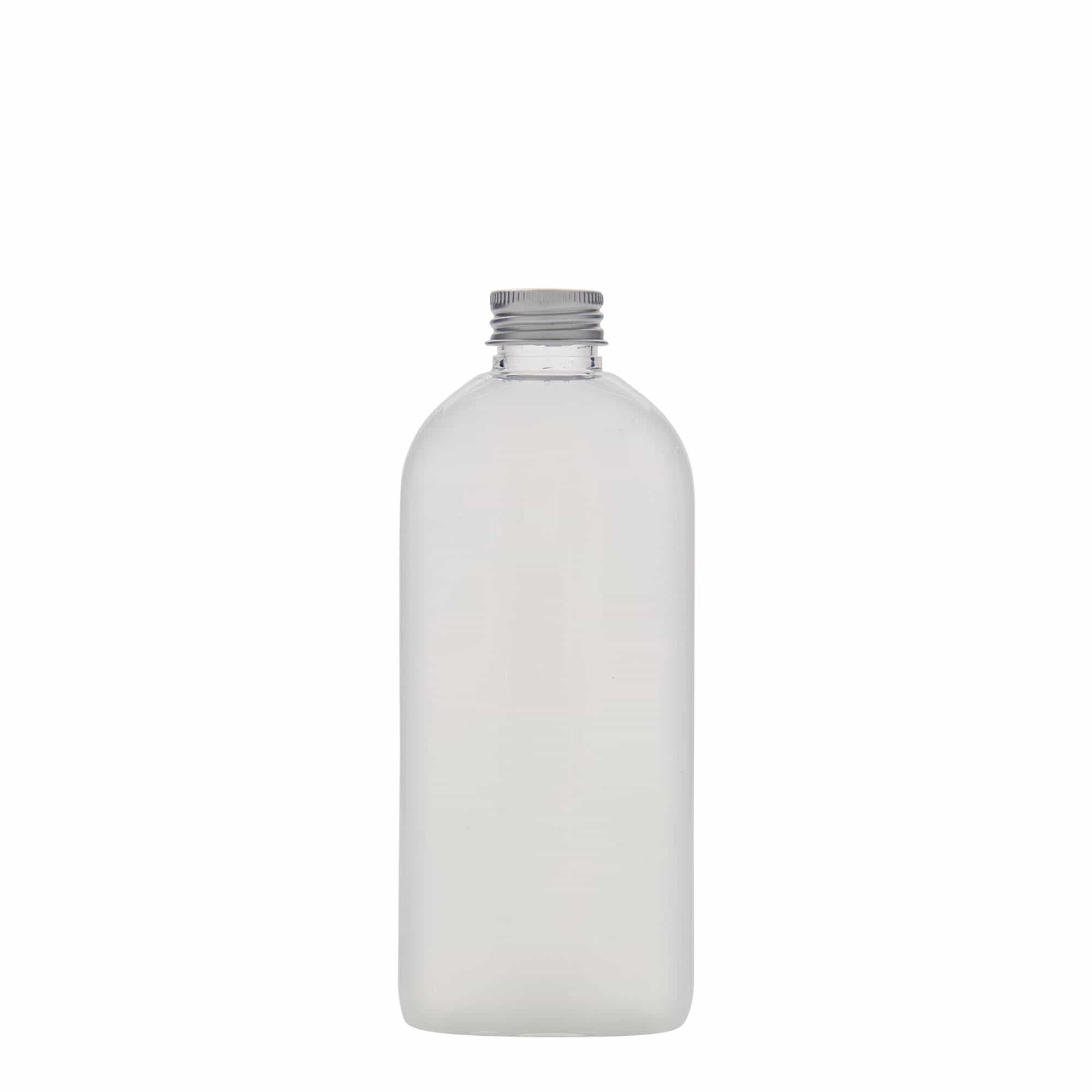 Bouteille en PET 250 ml 'Iris', ovale, plastique, bouchage: 24/410