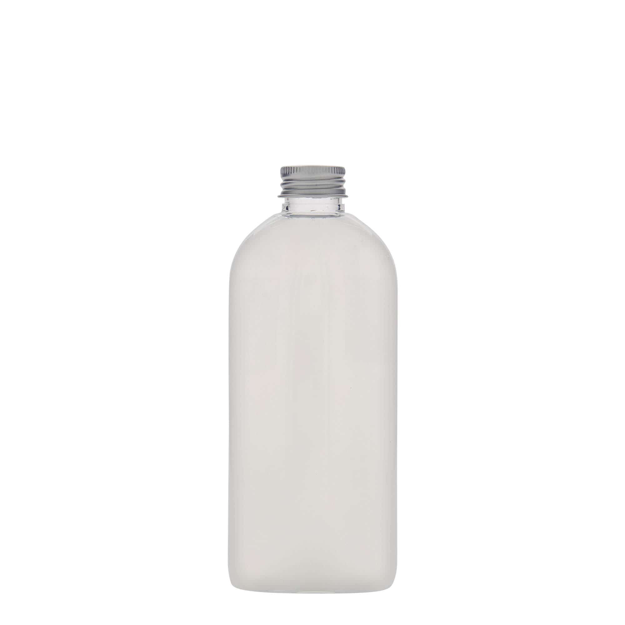 Bouteille PET 250 ml « Iris », ovale, plastique, ouverture : 24/410