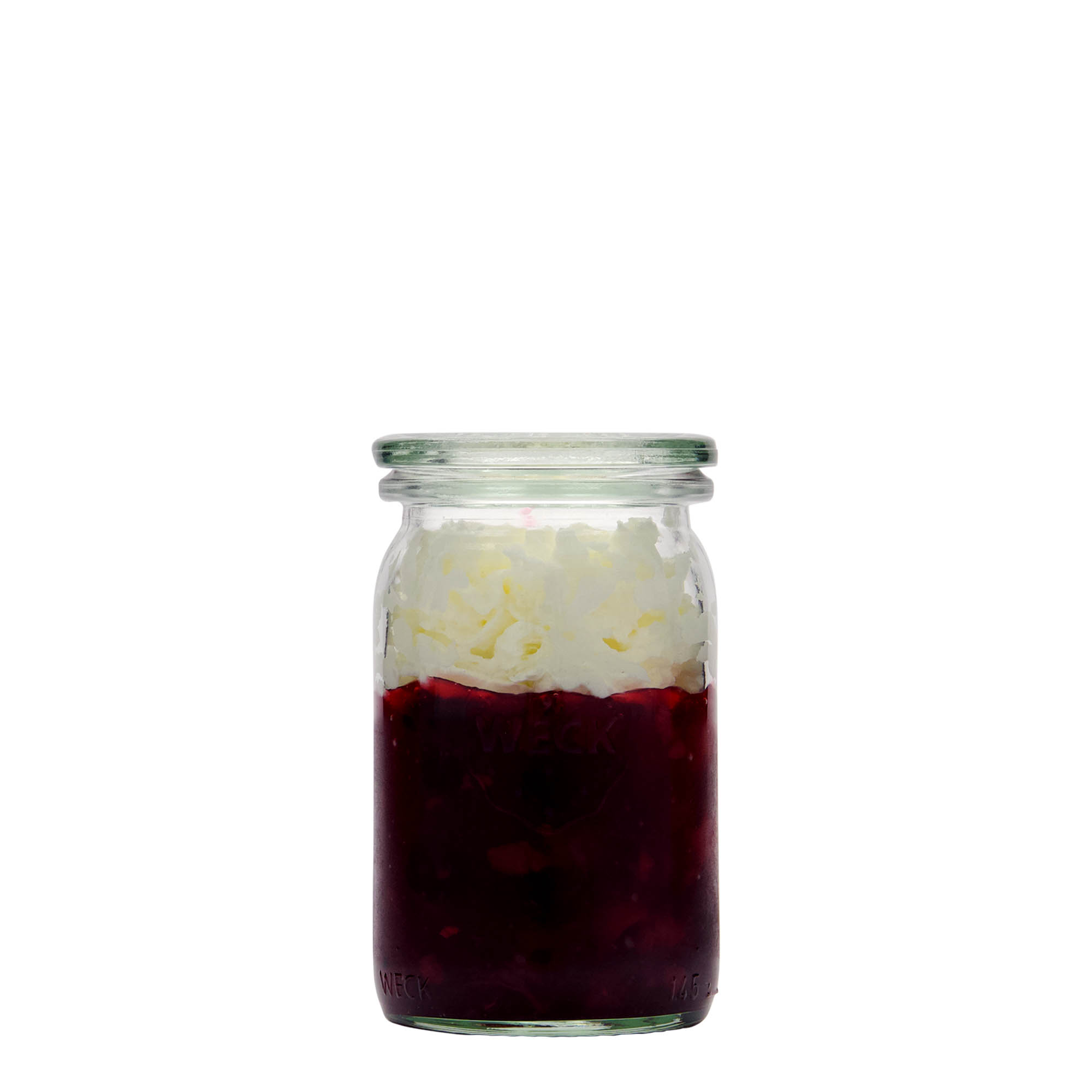 145 ml verre cylindrique WECK, ouverture : bord rond 145 ml verre cylindrique WECK, ouverture : bord rond