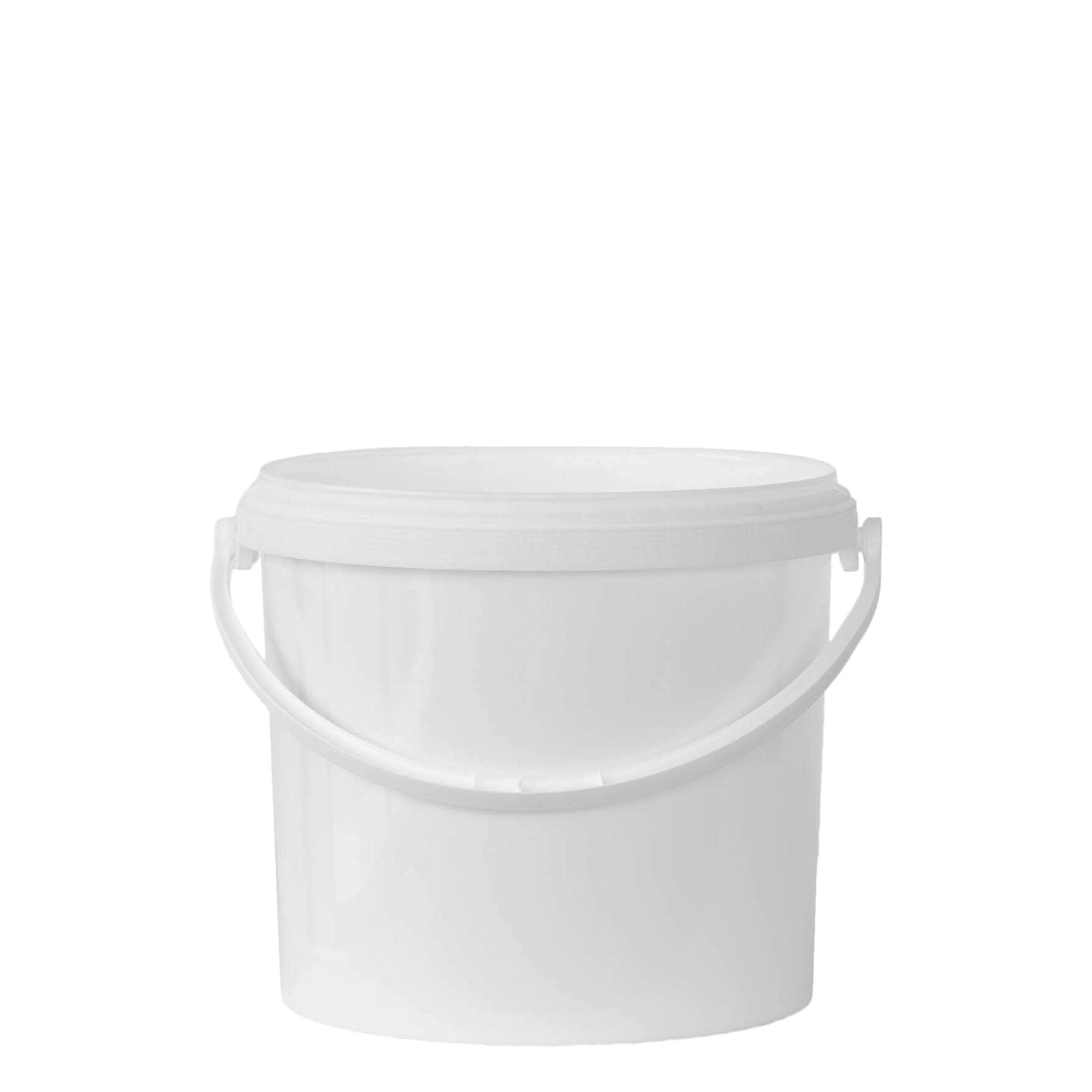 Seau de 5 l, plastique PP, blanc