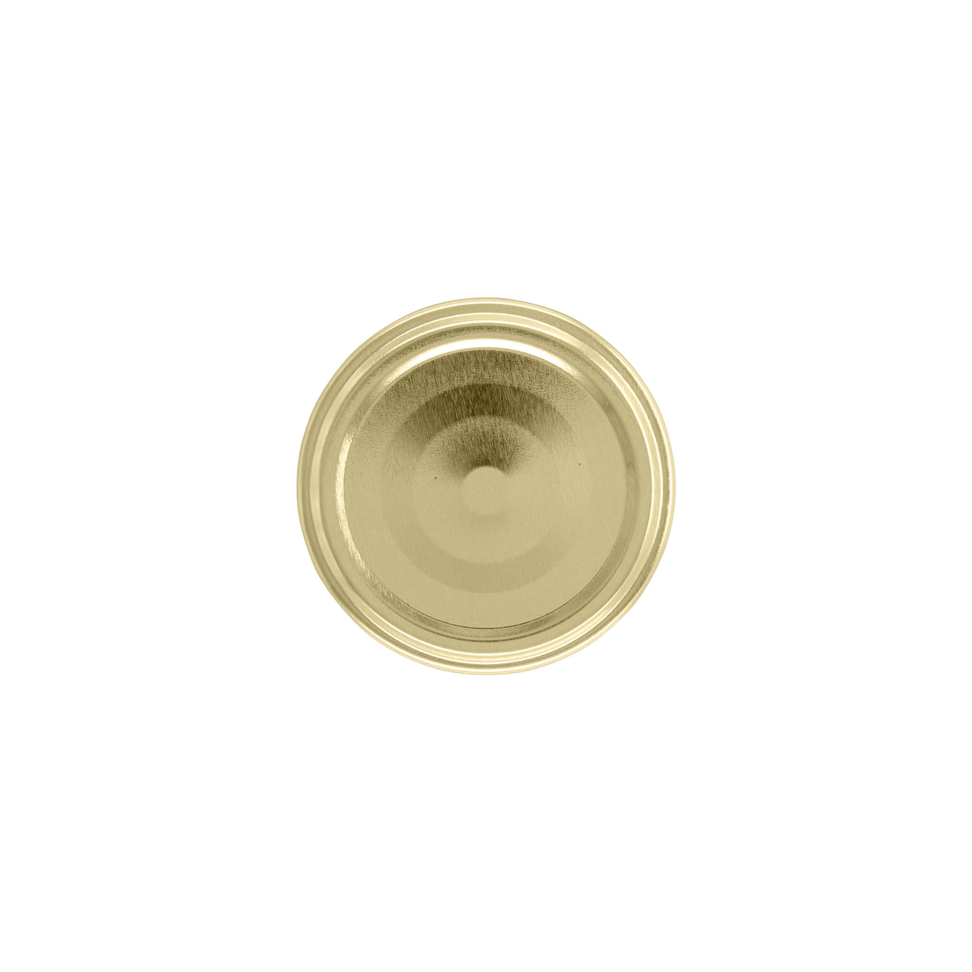 Bouchon à vis, tôle blanche, doré, pour ouverture : TO 58 Bouchon à vis, tôle blanche, doré, pour ouverture : TO 58