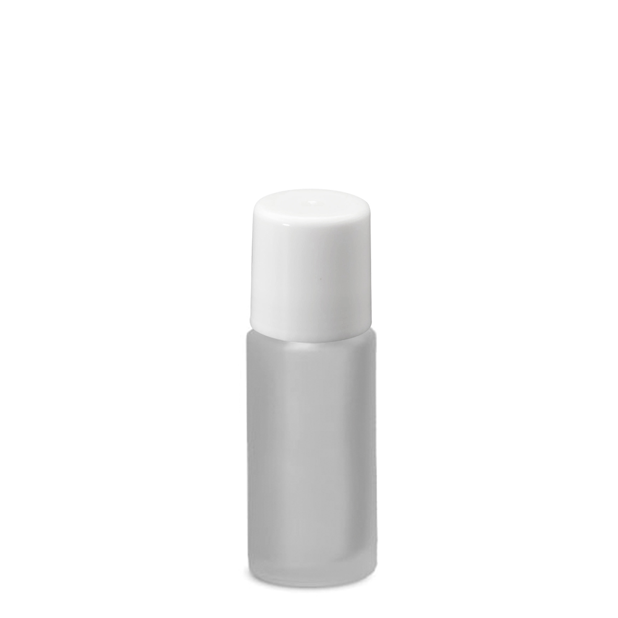 Flacon roll-on 50 ml, verre, givré, goulot : bouchon à vis