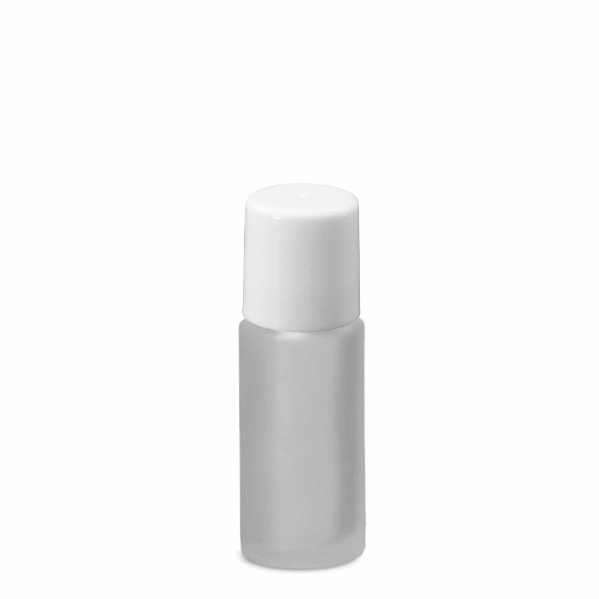 Flacon roll-on 50 ml, verre, givré, ouverture : bouchon à vis