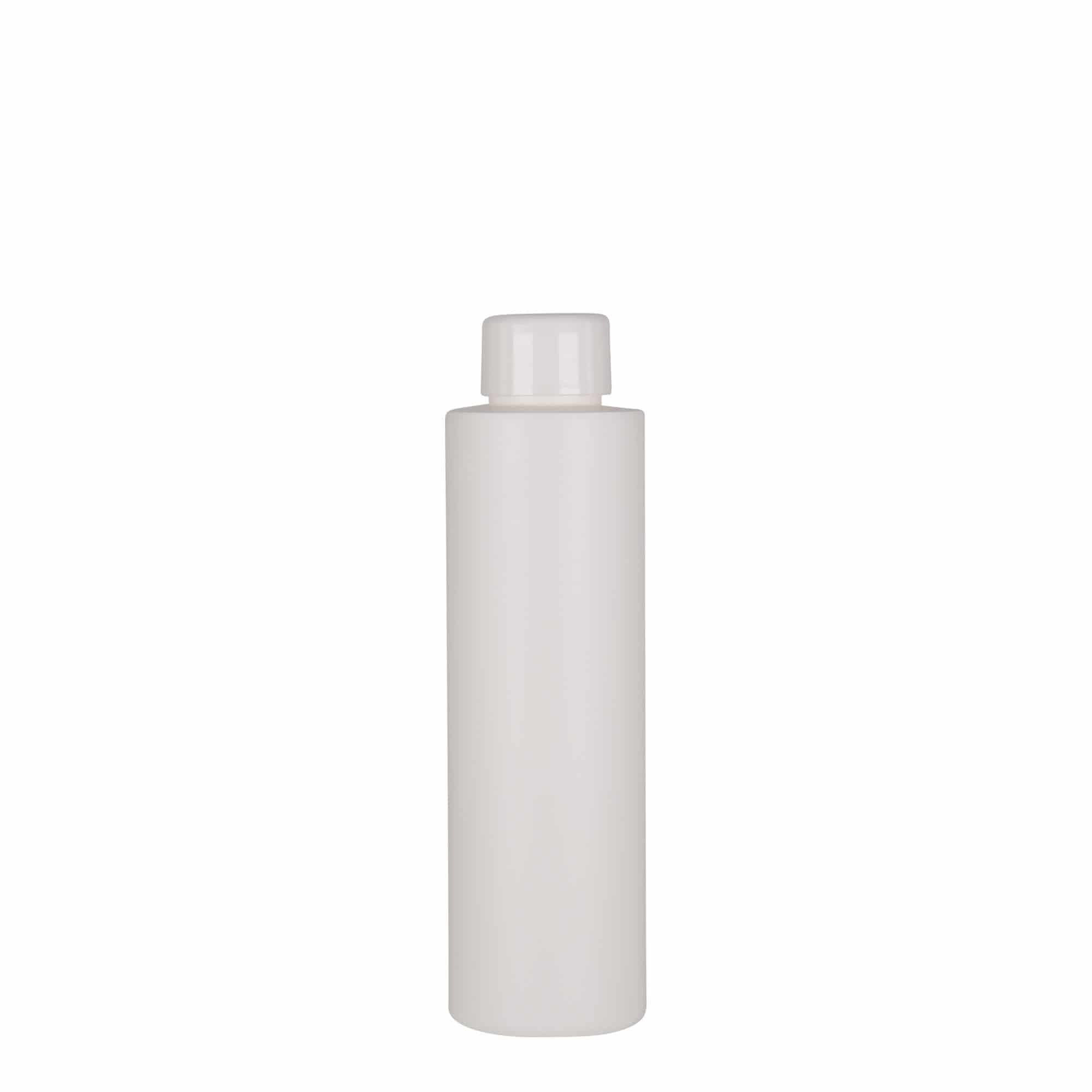 Bouteille en plastique 150 ml 'Pipe', PEHD, blanche, col : GPI 24/410