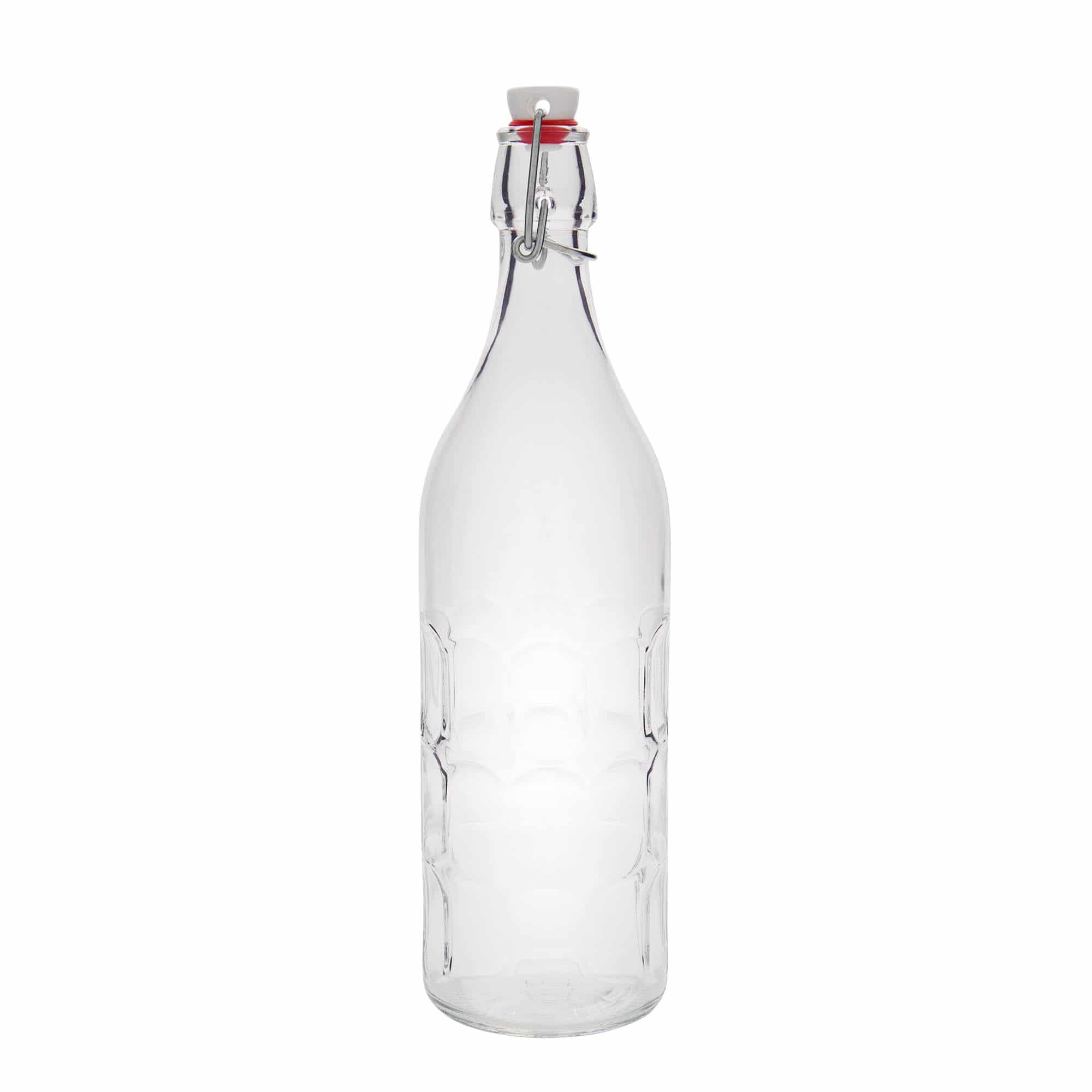 Bouteille en verre 1 000 ml 'Moresca', col : bouchon mécanique