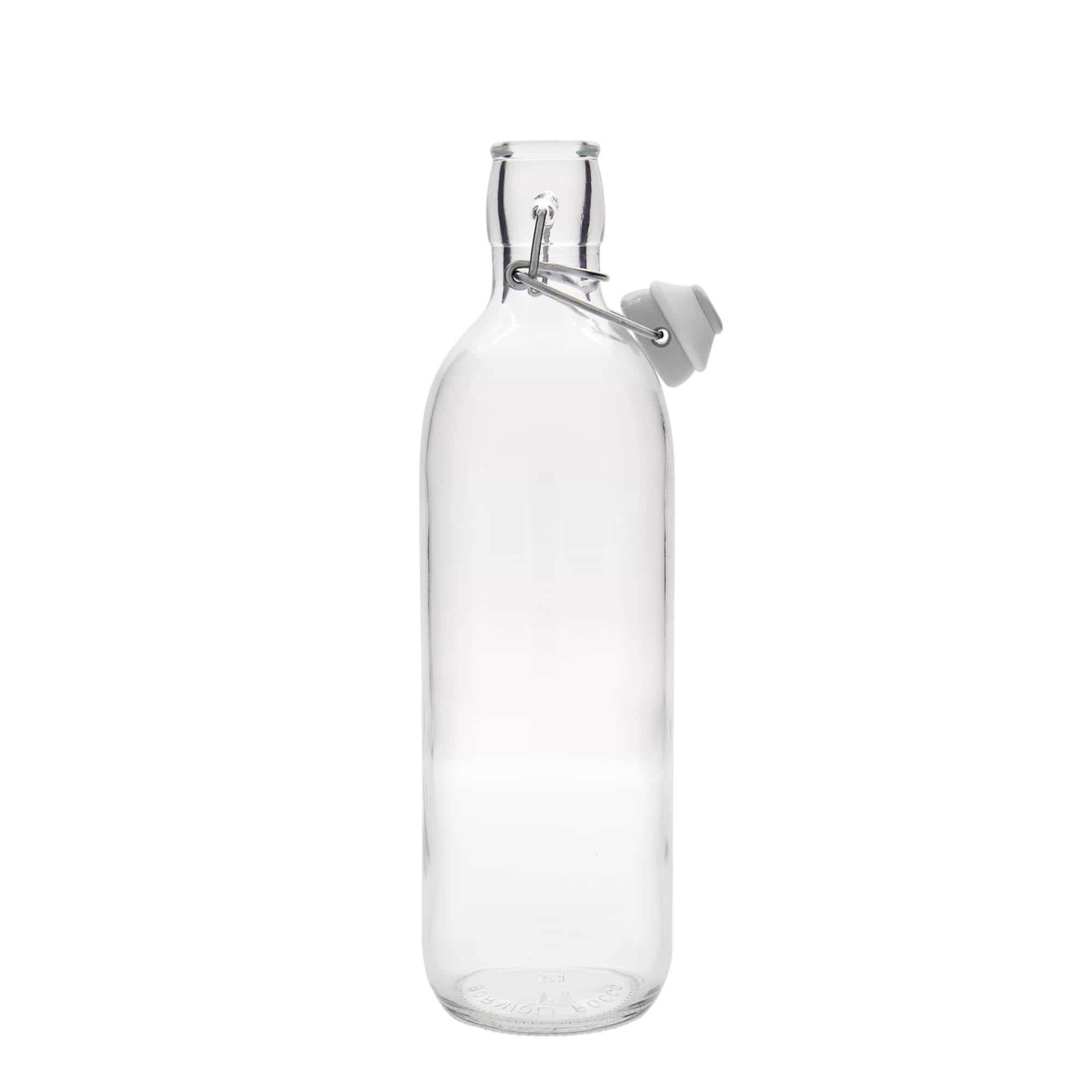 Bouteille en verre 1 000 ml « Emilia », ouverture : fermeture à bascule
