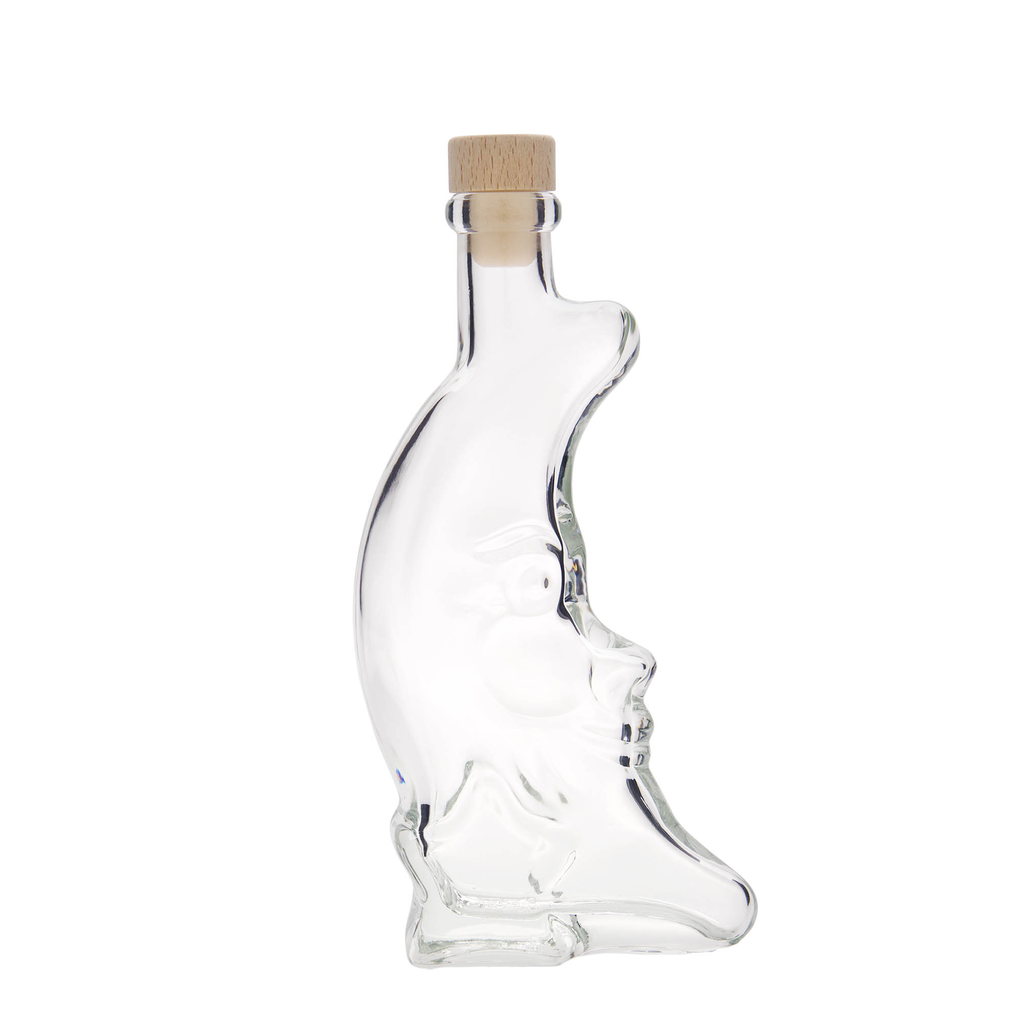 Flacon en verre 200 ml « Lune », ouverture : bouchon en liège Flacon en verre 200 ml « Lune », ouverture : bouchon en liège