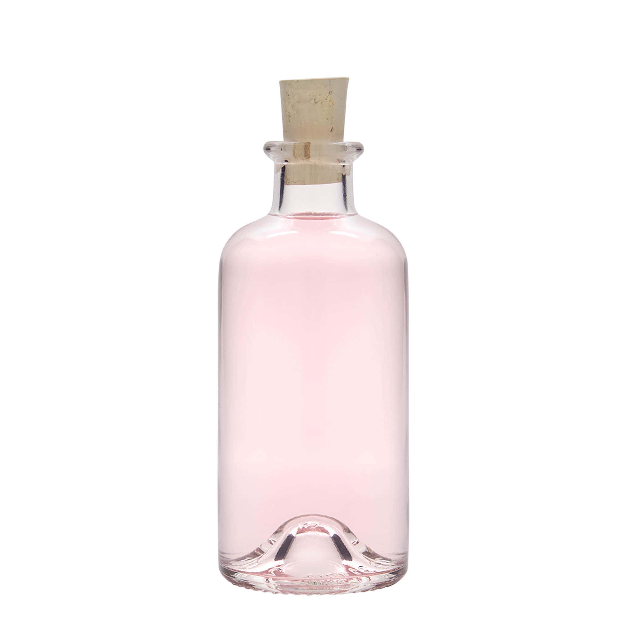Flacon en verre 200 ml pharmacien, ouverture : bouchon en liège