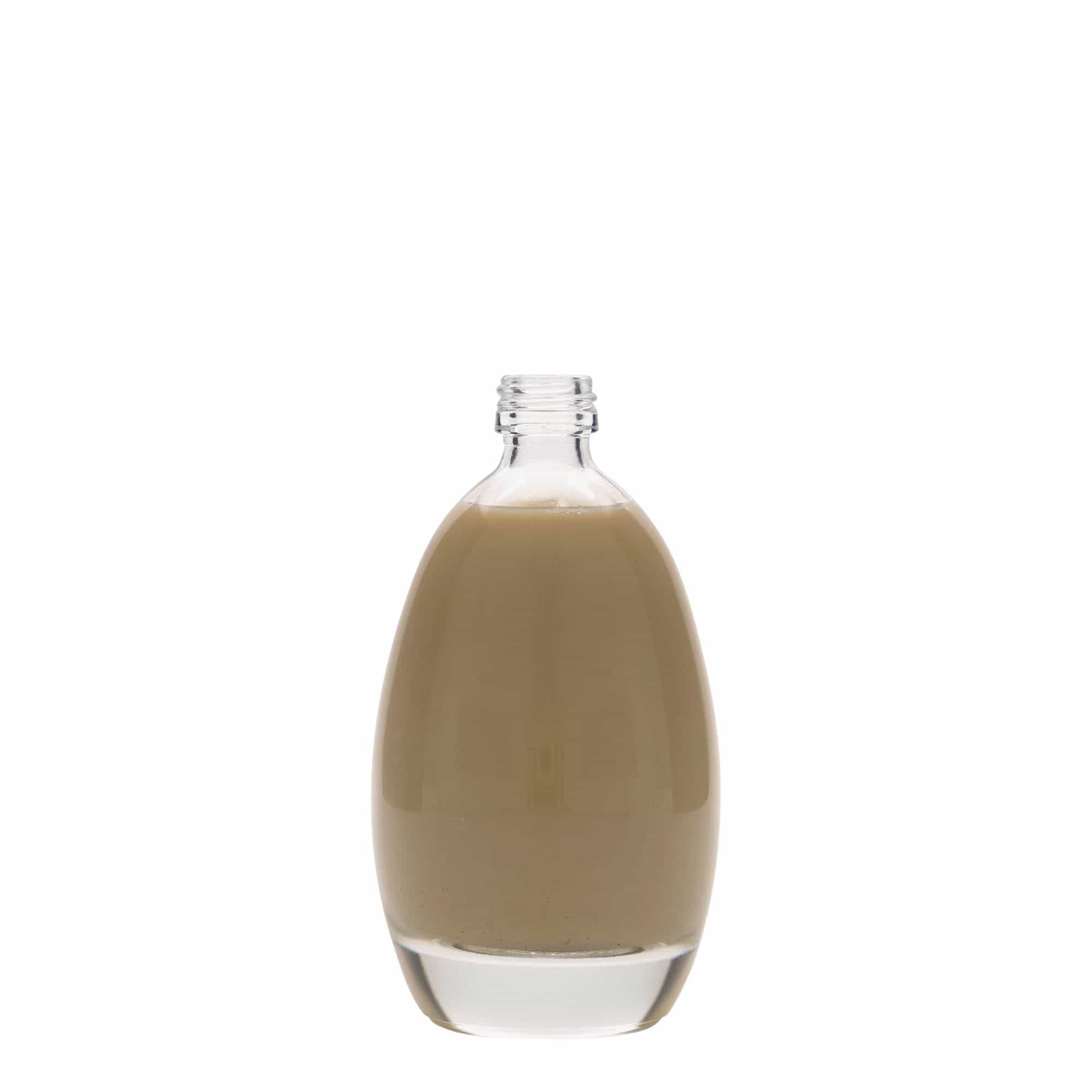 Bouteille en verre 100 ml 'Œuf', bouchage: PP 18