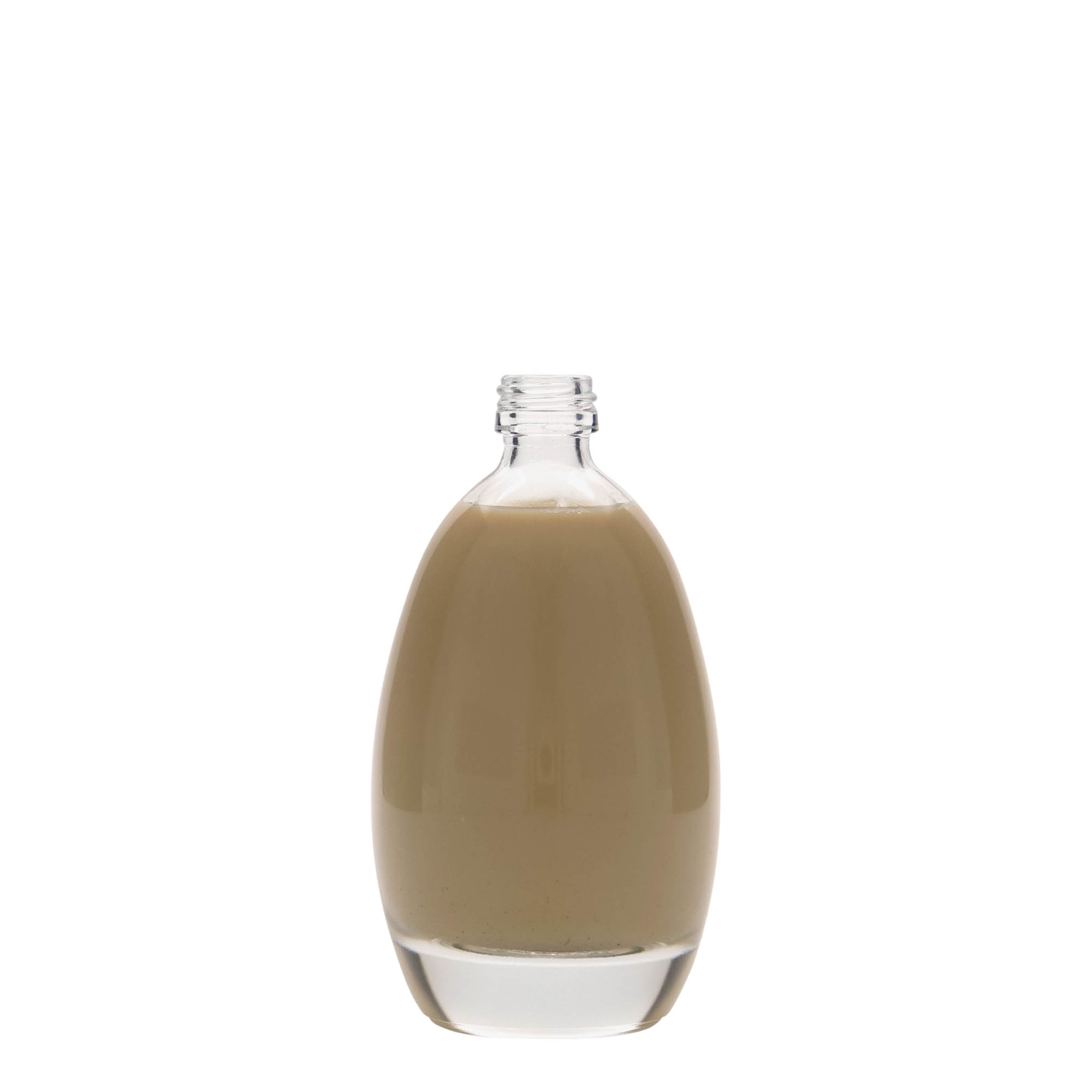 Flacon en verre 100 ml « Œuf », ouverture : PP 18 Flacon en verre 100 ml « Œuf », ouverture : PP 18
