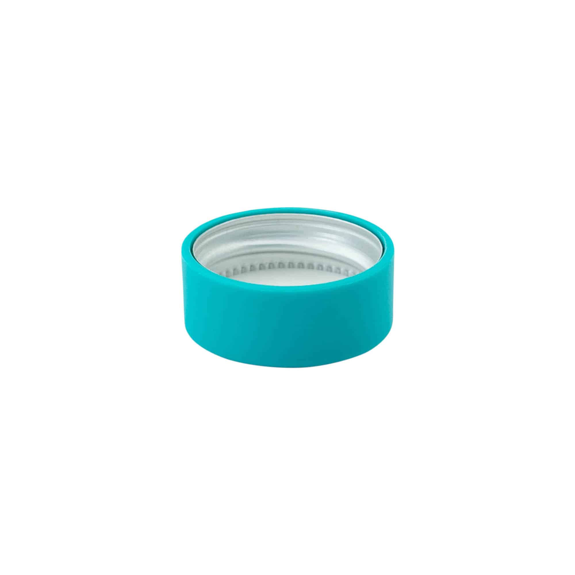 Bouchon à vis, plastique ABS, turquoise, pour ouverture : GPI 28/400