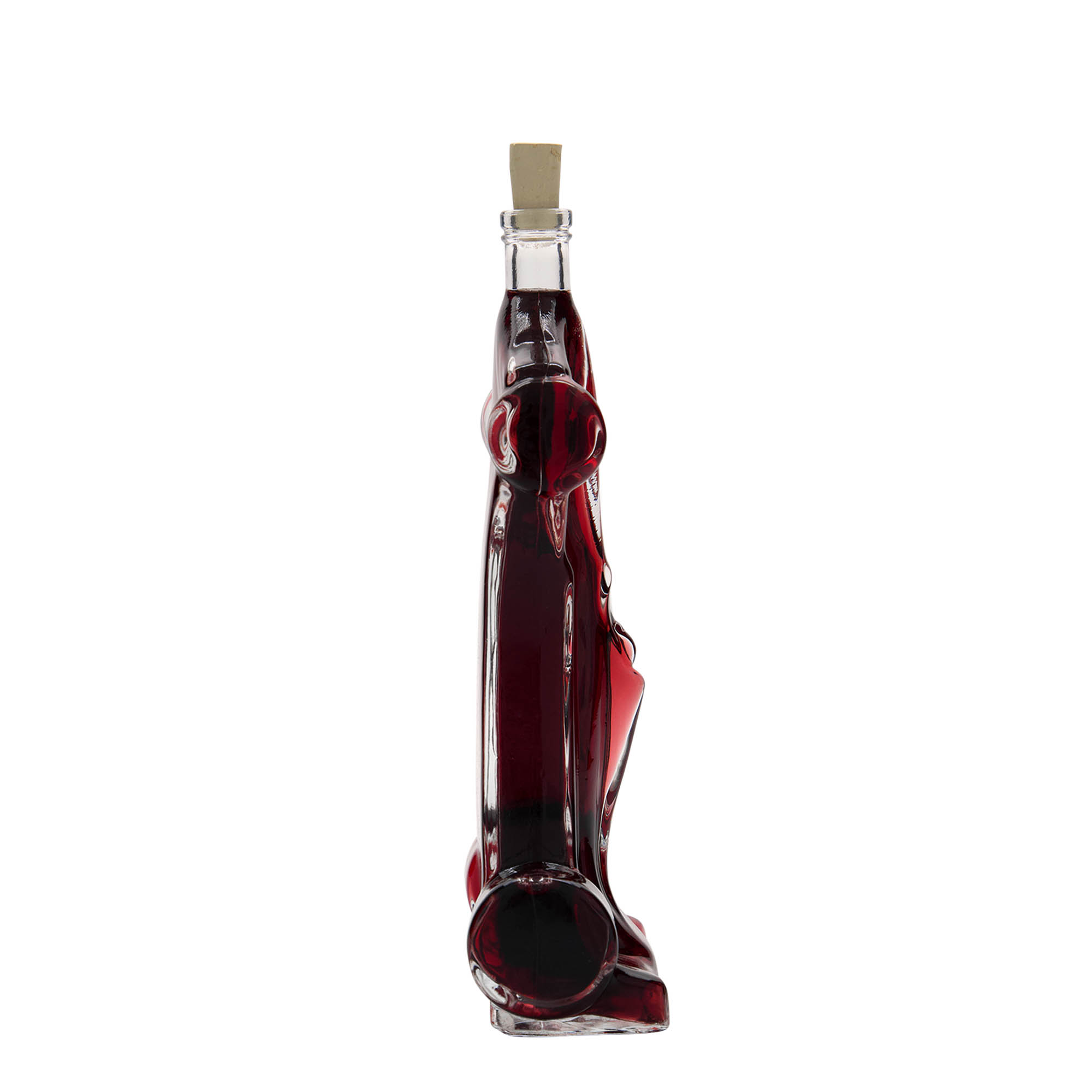 Flacon en verre 200 ml « Voiture de course », ouverture : bouchon en liège Flacon en verre 200 ml « Voiture de course », ouverture : bouchon en liège