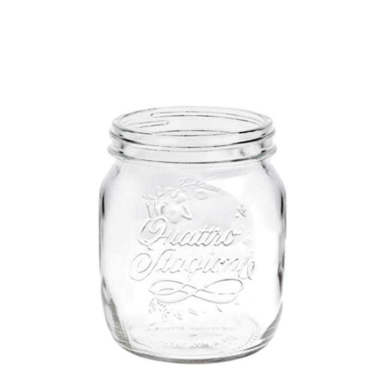 Verre 700 ml « Quattro Stagioni », ouverture : bouchon à vis Verre 700 ml « Quattro Stagioni », ouverture : bouchon à vis