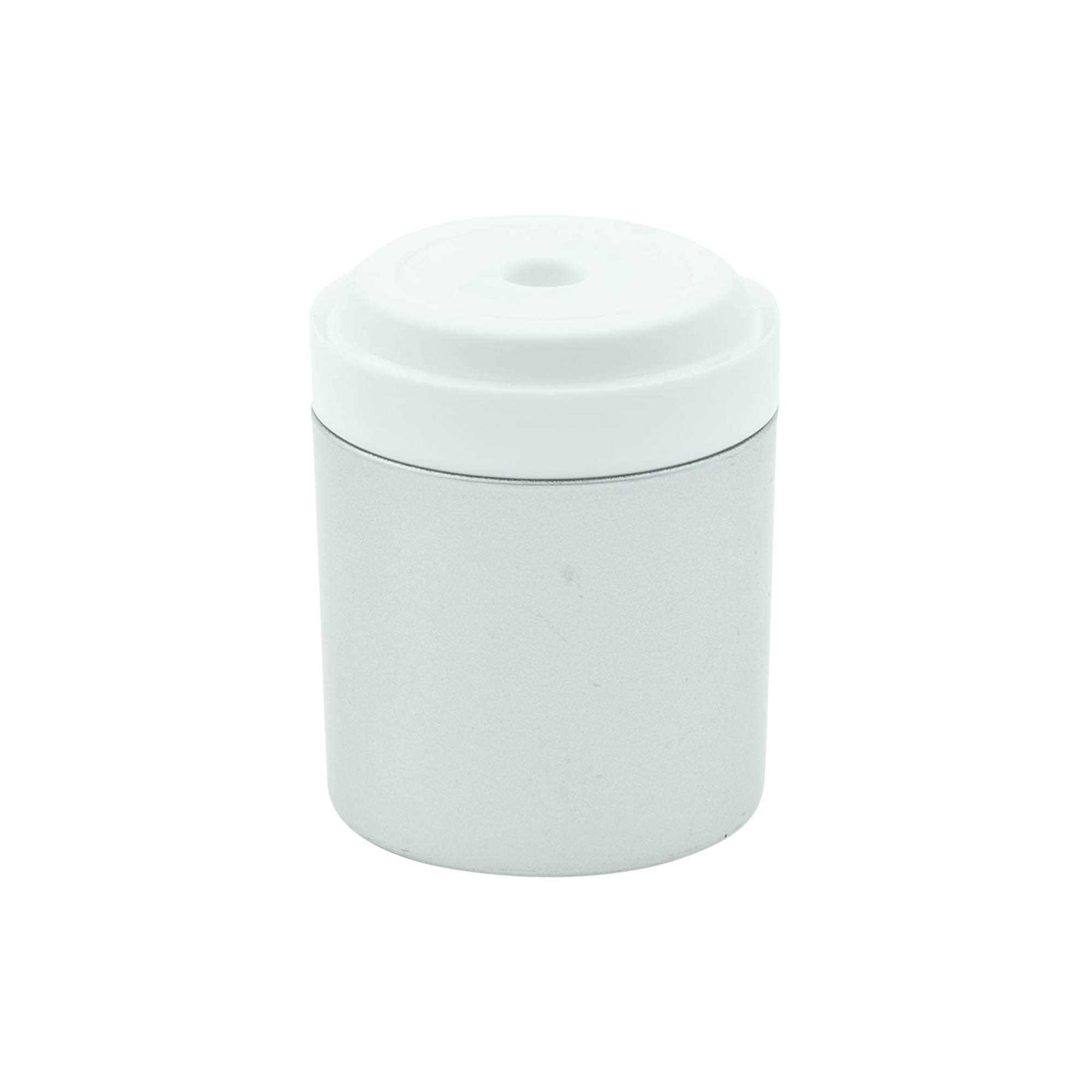 Flacon airless tête de pompe 'Mezzo', plastique PP, argenté