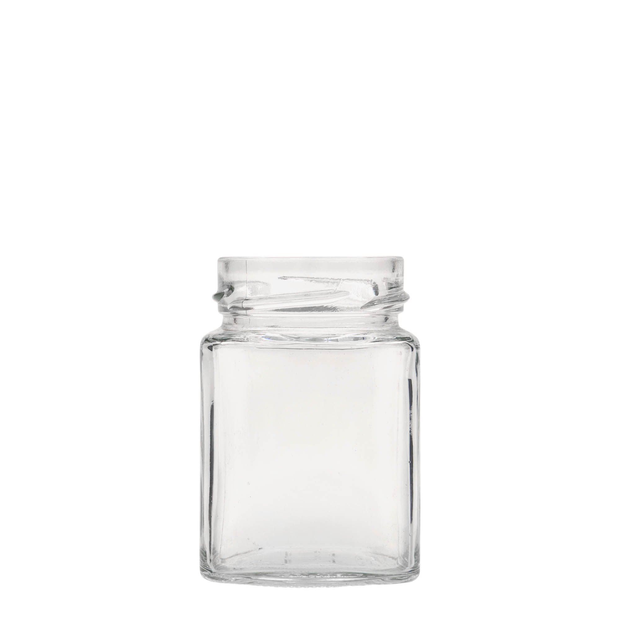 212 ml bocal carré 'Funny', ouverture : Deep-Twist-Off (DTO 58) 212 ml bocal carré 'Funny', ouverture : Deep-Twist-Off (DTO 58)