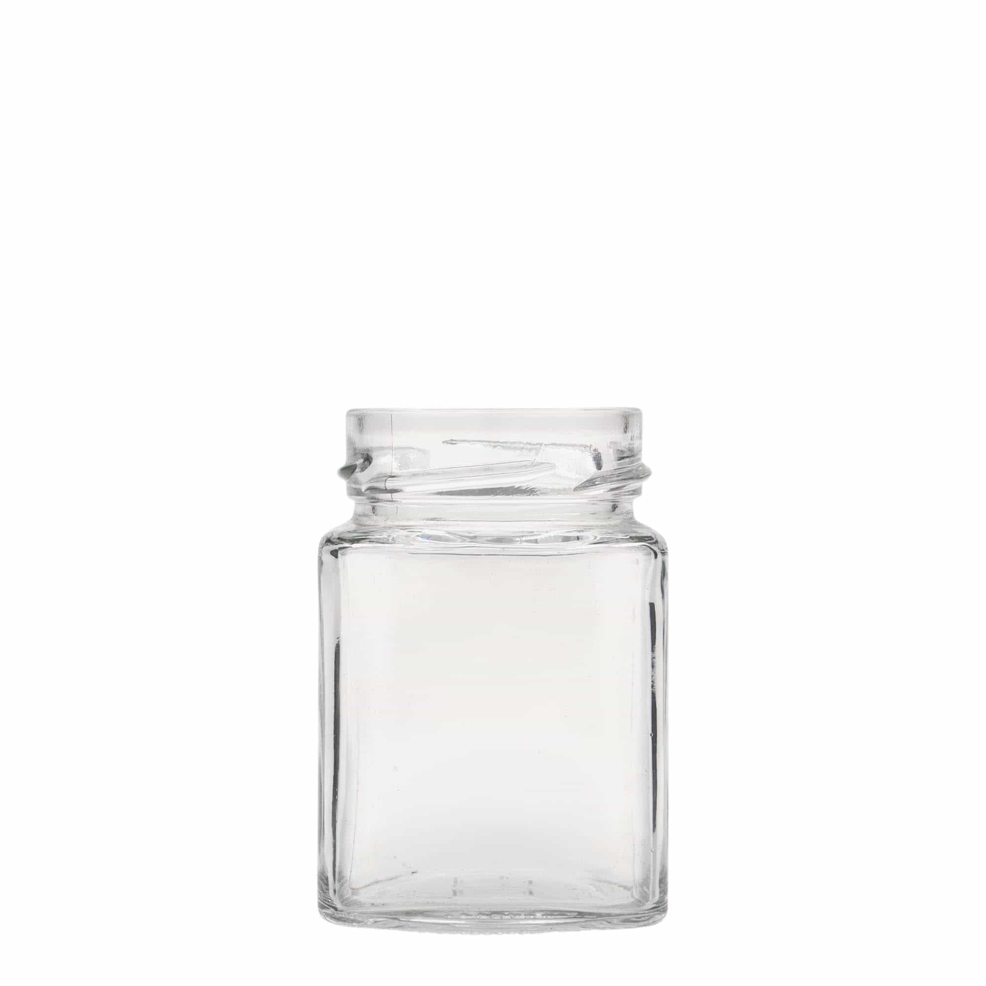 212 ml bocal carré « Funny », ouverture : Deep-Twist-Off (DTO 58)