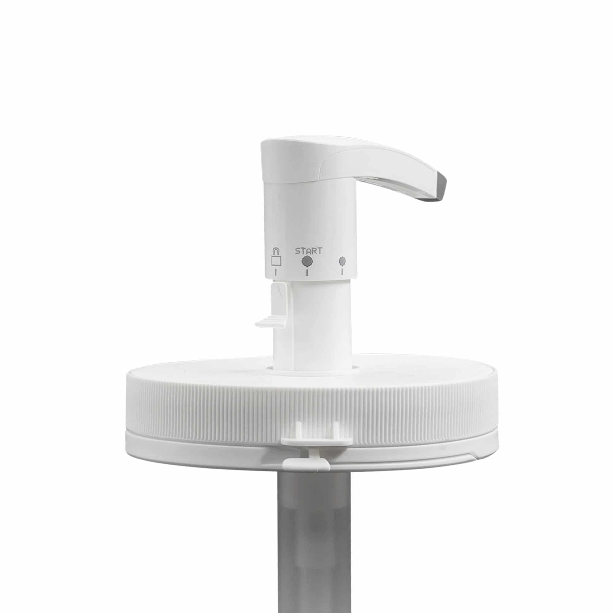 Pompe distributrice pour 1 240 ml 'Securibox', plastique PE, blanc, pour bouchage: Bougage à vis