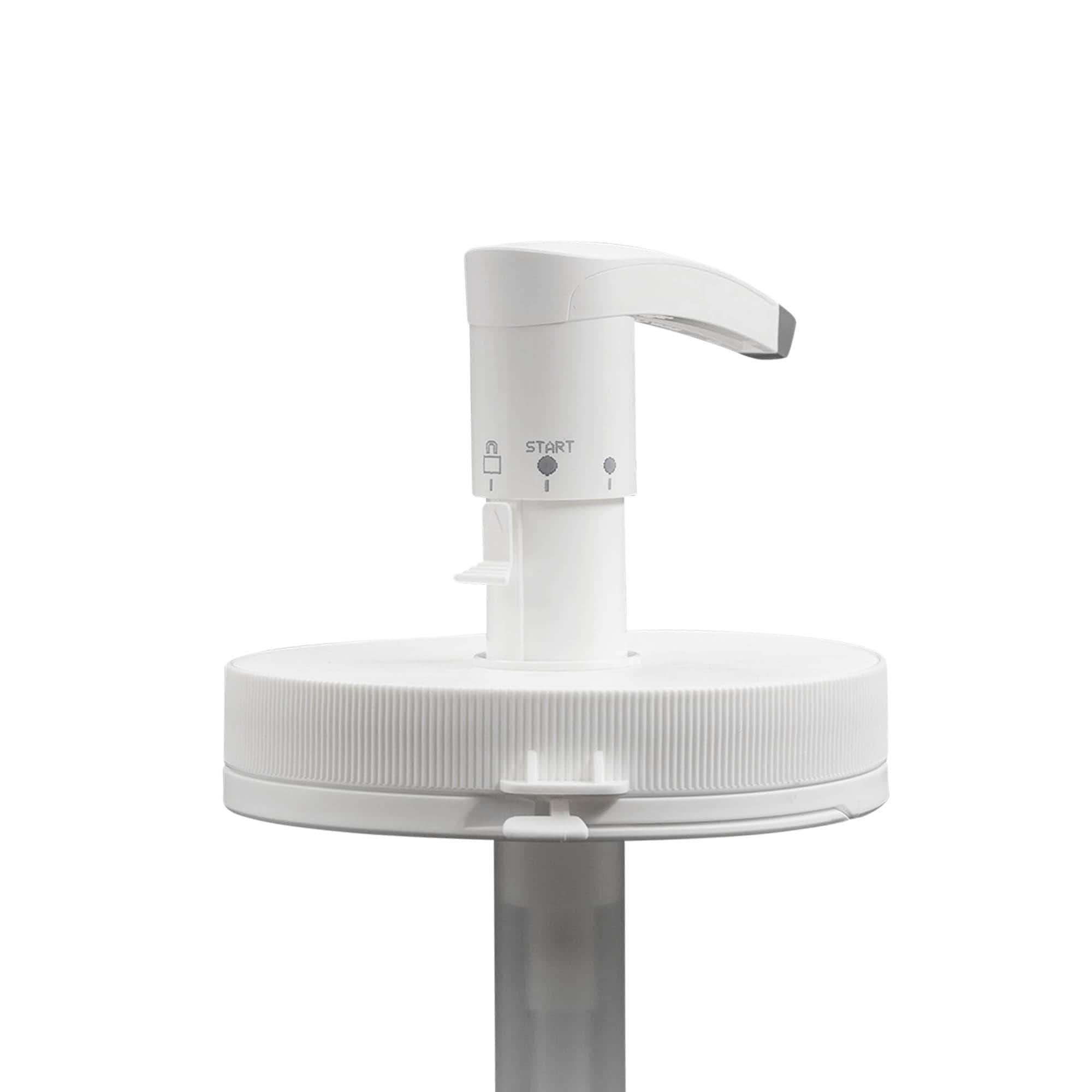 Pompe distributrice pour 1 240 ml 'Securibox', plastique PE, blanc, pour ouverture : bouchon à vis