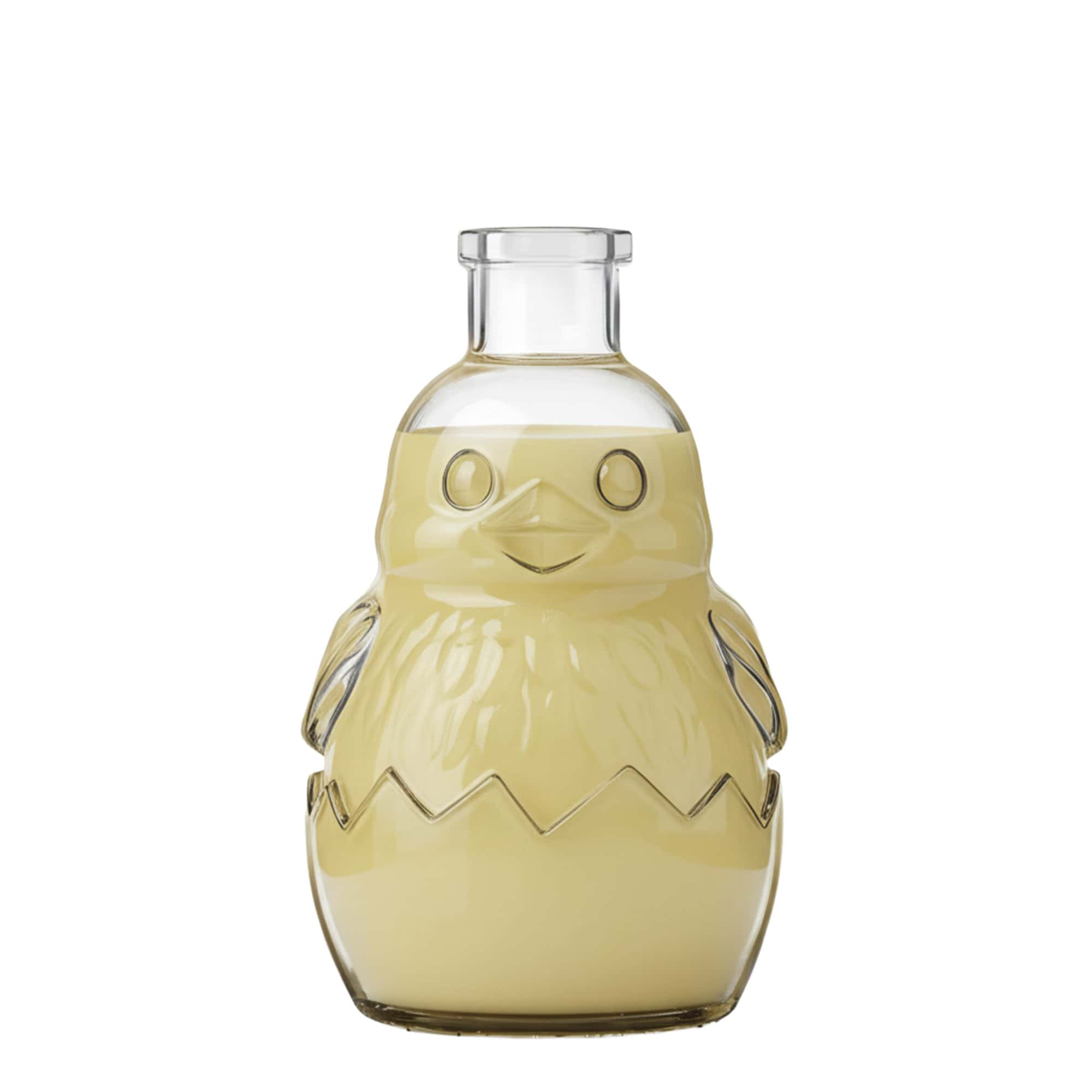 Flacon en verre 200 ml « Poussin », ouverture : bouchon en liège